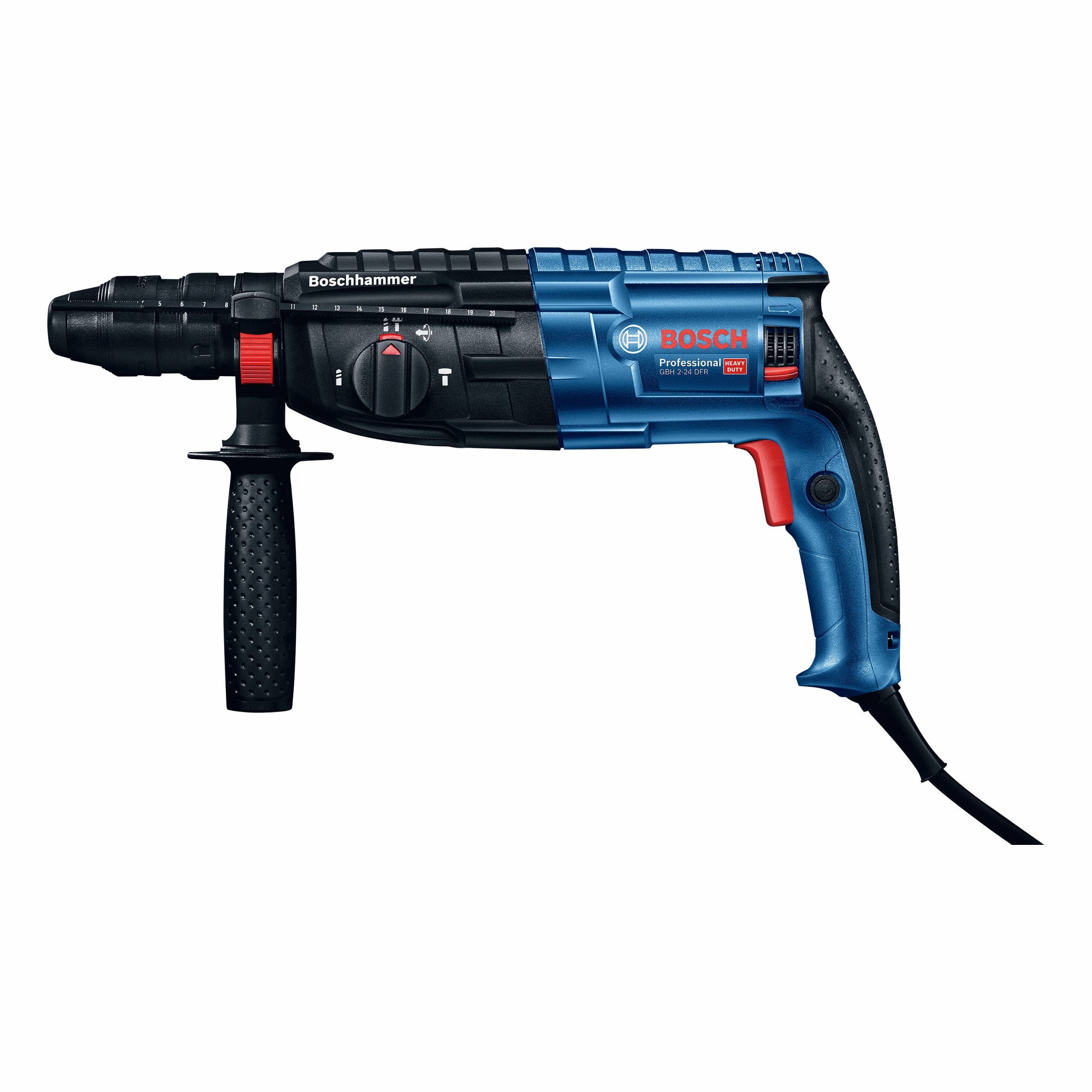 Bosch Corded Professional Rotary Hammer W/SDS Plus, GBH 2-24 DFR + Bit Set (790 W, 11 Pc.) 