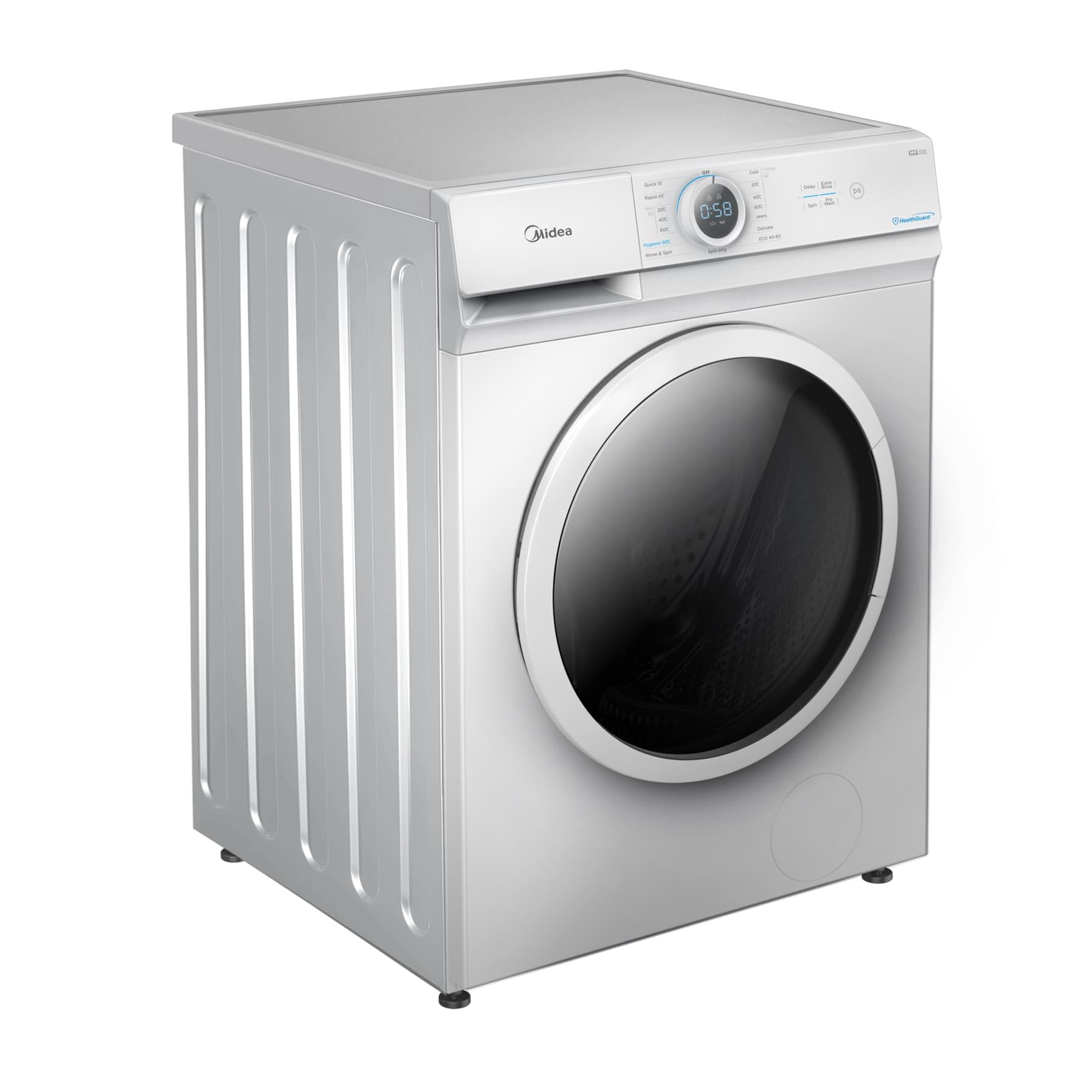 Midea 6 kg Freestanding Front Load Washer, MF100W60W-GCC (1000 rpm) 