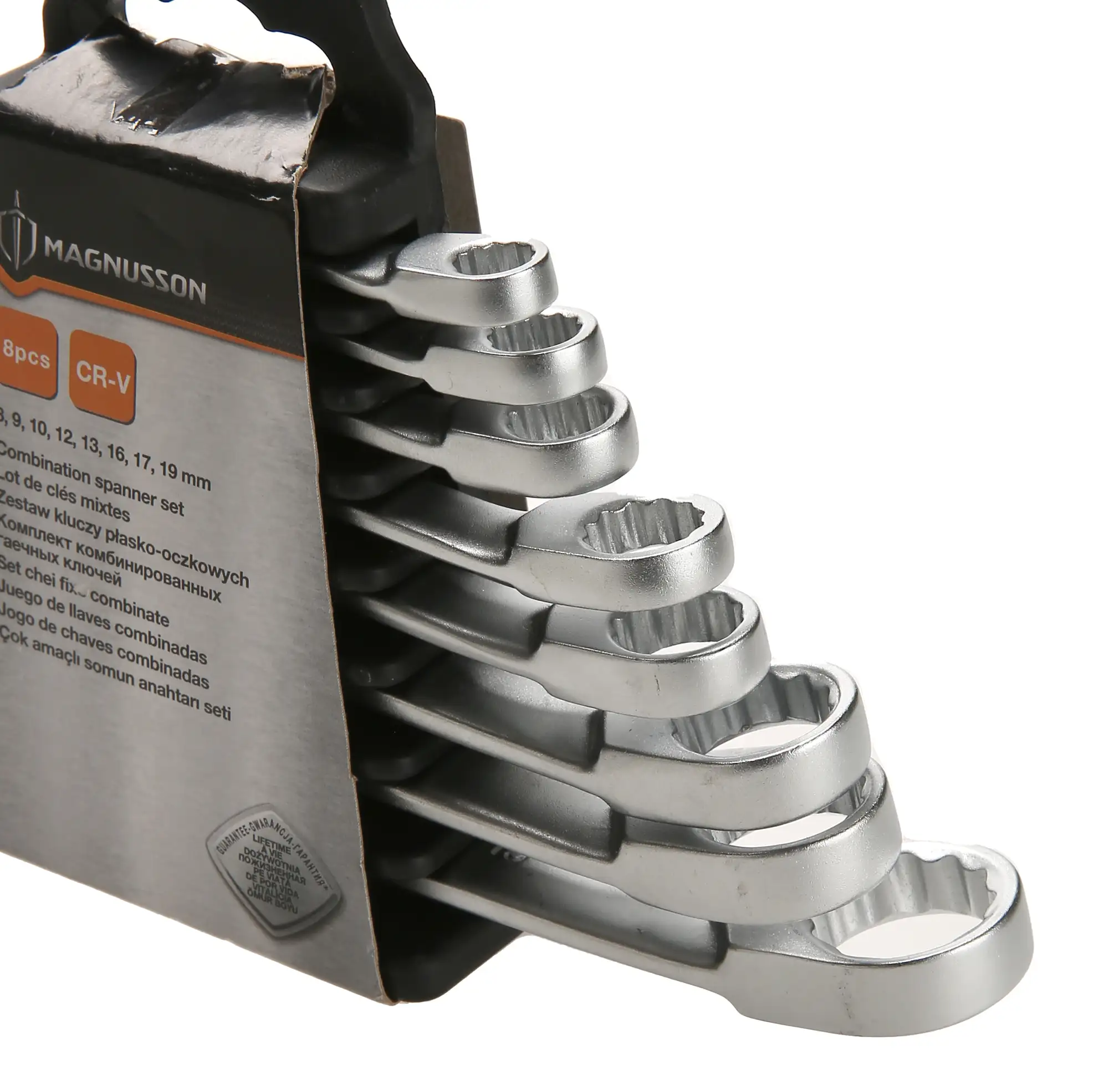 Magnusson Chrome Vanadium Steel Combination Spanner Set, MT145 (8 Pc.)