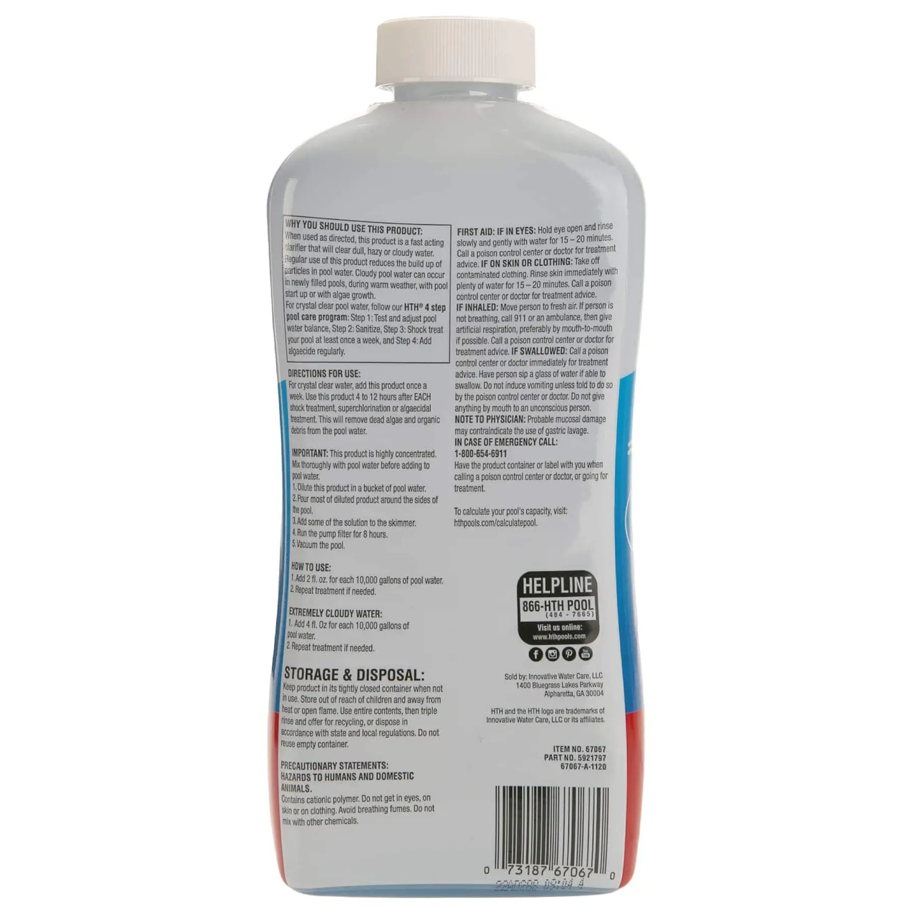 HTH Super Liquid Clarifier Pool Treatment (946 ml)