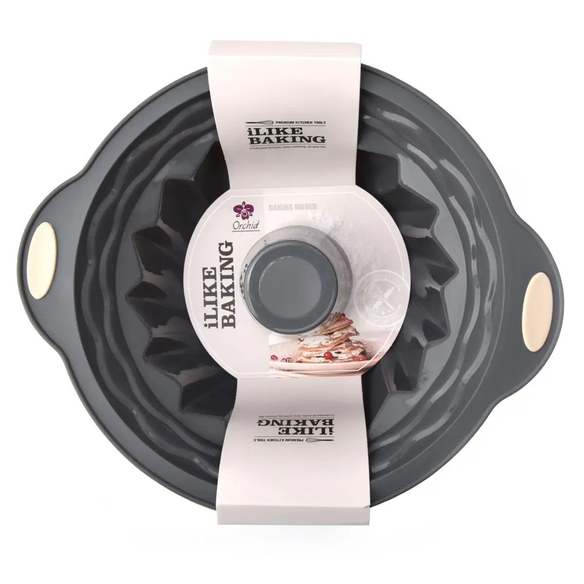 Orchid ILB Silicone Bunte Cake Pan (Grey)