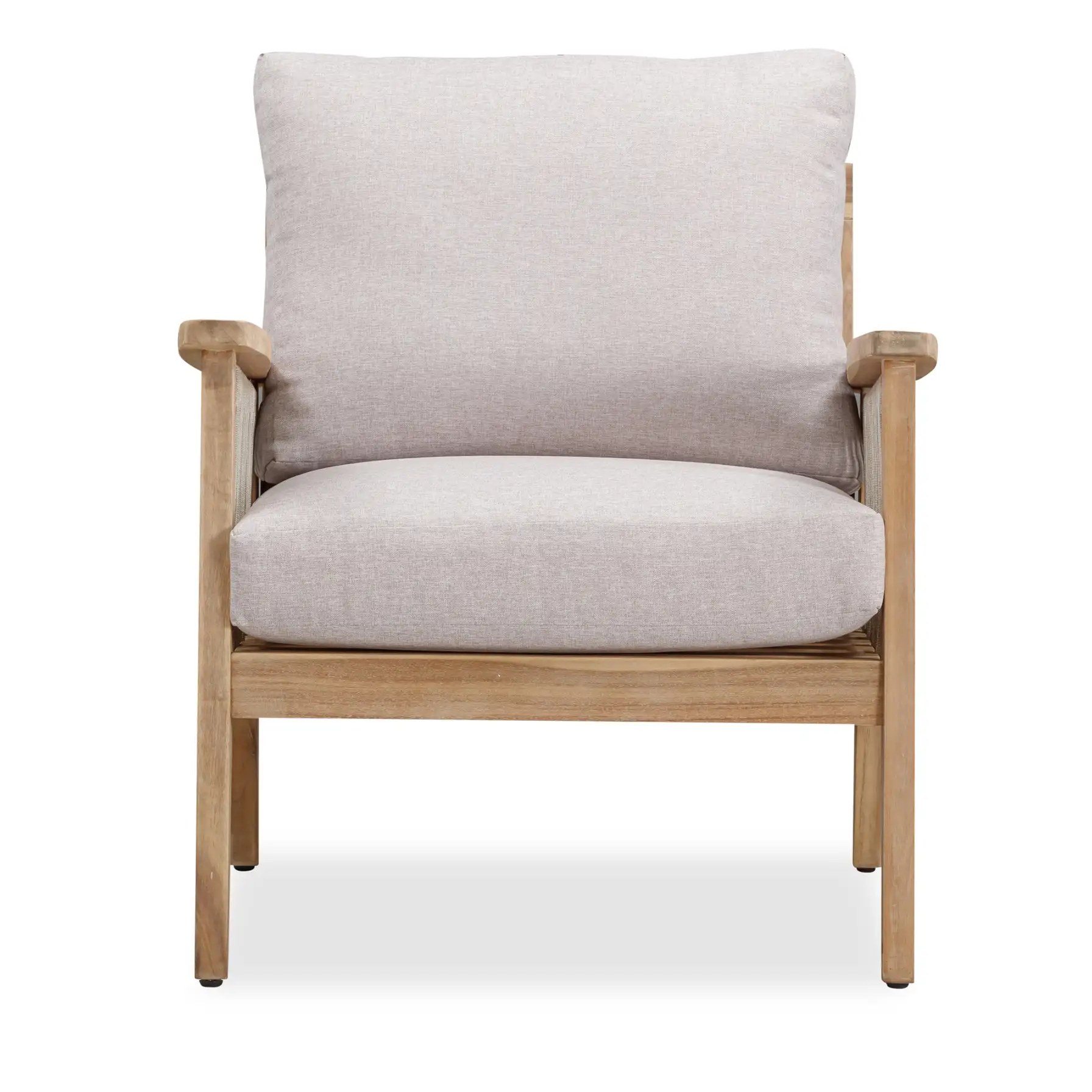 Baltimore Acacia Wood 1-Seater Outdoor Sofa W/Cushion (72 x 83 x 73 cm)