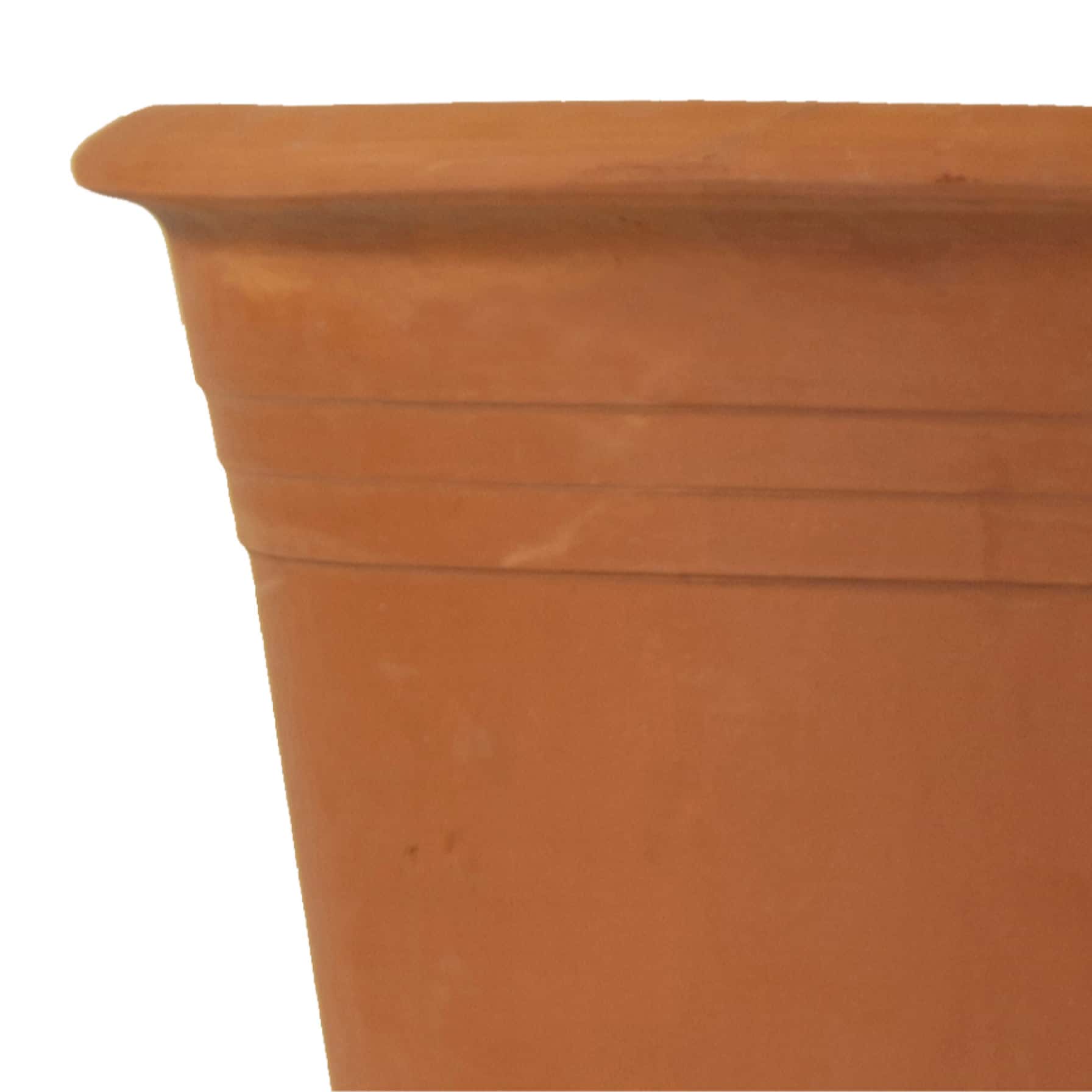 Glazed Terracotta Sparta Epsilon Plant Pot Generic (38.5 x 38.5 x 27 cm, Large)