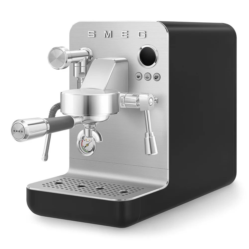 Smeg Collezione Aesthetic Minipro Espresso Coffee Machine W/Pump & Steam Wand, EMC02BLMUK (1.7 L, 15 Bar, 1700 W)