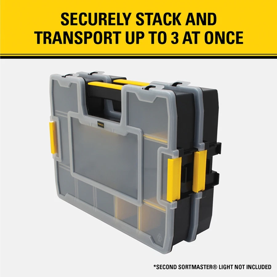 Stanley 8-Compartments Sort Master Storage Organizer (9.2 x 21.6 x 7.4 cm)