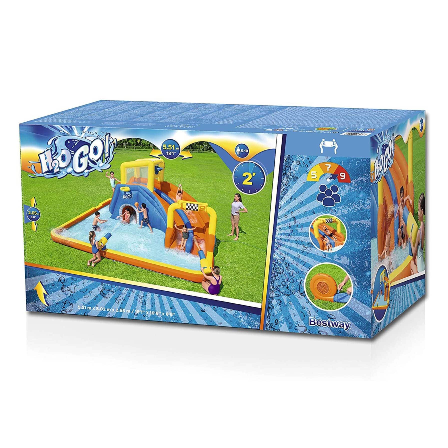 Bestway H20GO! Mega Water Park Super Speedway (551 x 502 x 265 cm)