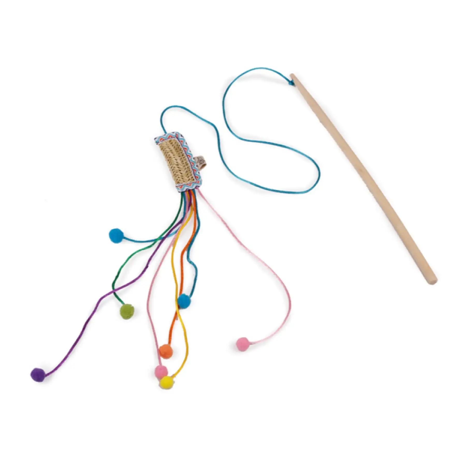 All For Paws Whisker Fiesta Fire Cracker Wand Cat Toy (135 x 3 x 1 cm)