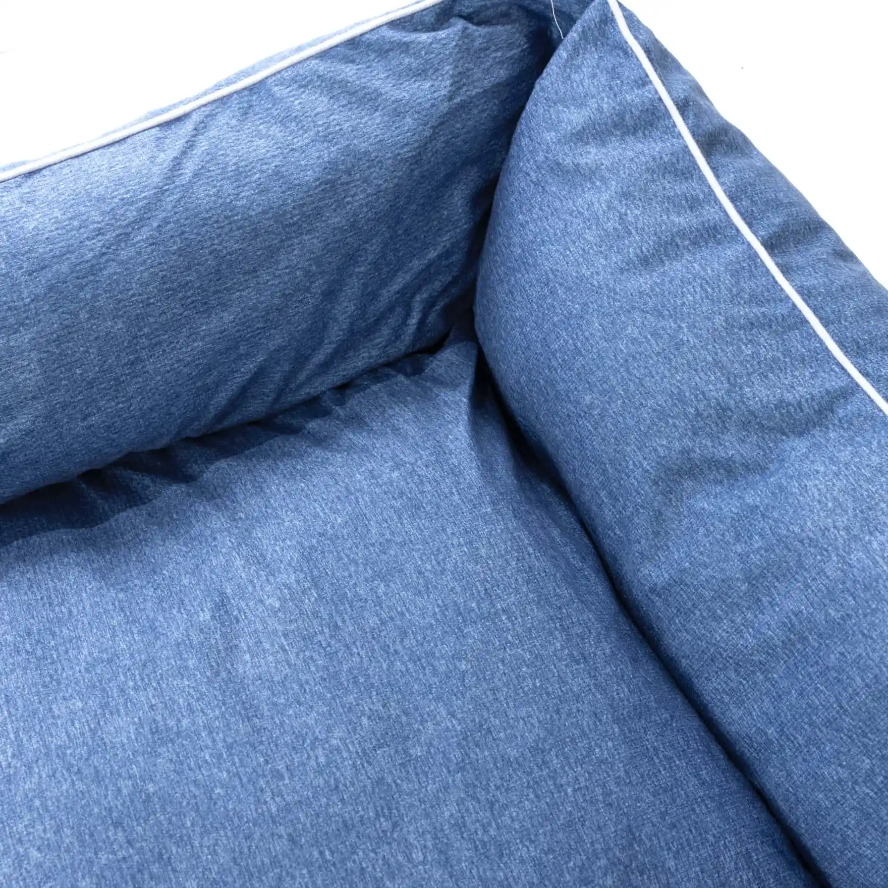ACE Upholstery Fabric Square Pet Sofa Bed (Blue, 85 x 65 x 24 cm)