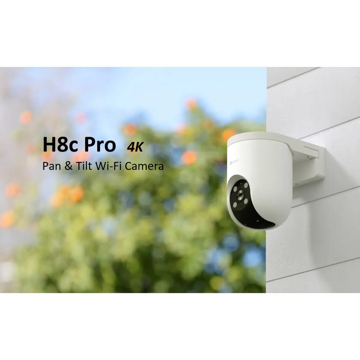 Ezviz Pro Wi-Fi Pan & Tilt 4K Security Camera, CS-H8c (8MP)