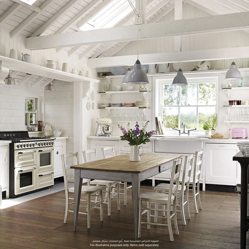 Smeg Victoria Aesthetic Free Standing 7-Burner Combination Gas Cooker W/Multi Chambers Oven, TR4110P1 ( 60 x 110 x 90 cm)