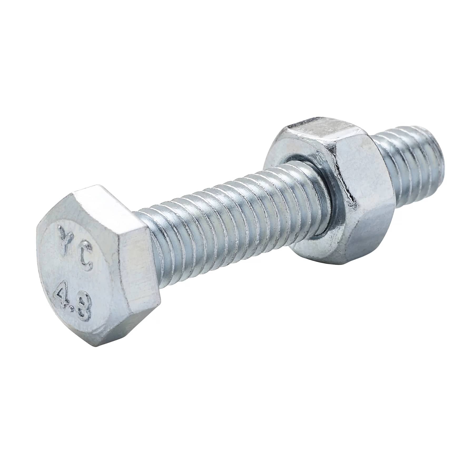Diall Zinc-Plated Carbon Steel Hex Bolt & Nut Pack (M6 x 30 mm, 10 Pc.)