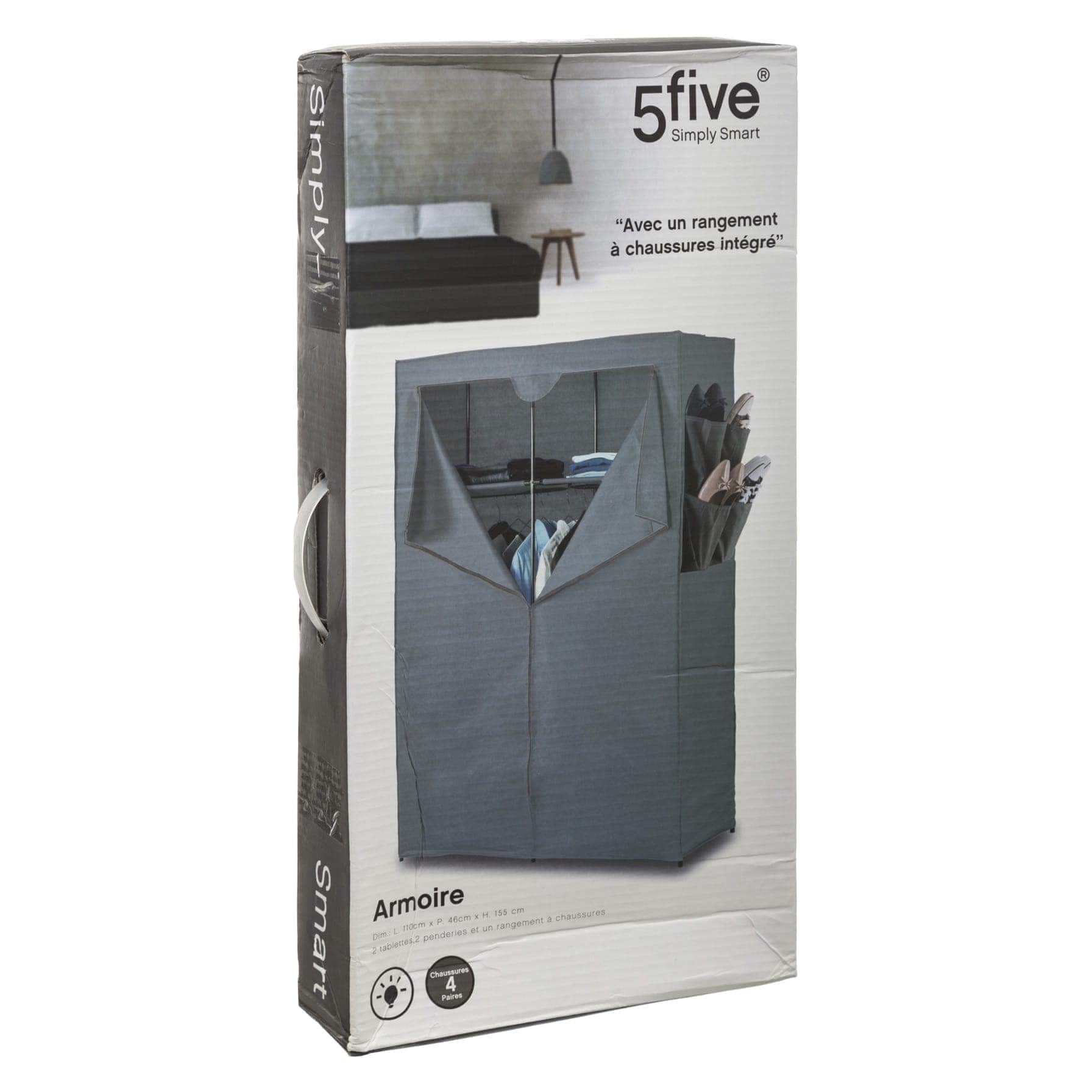5five Metal Wardrobe (110 x 46 x 155 cm)