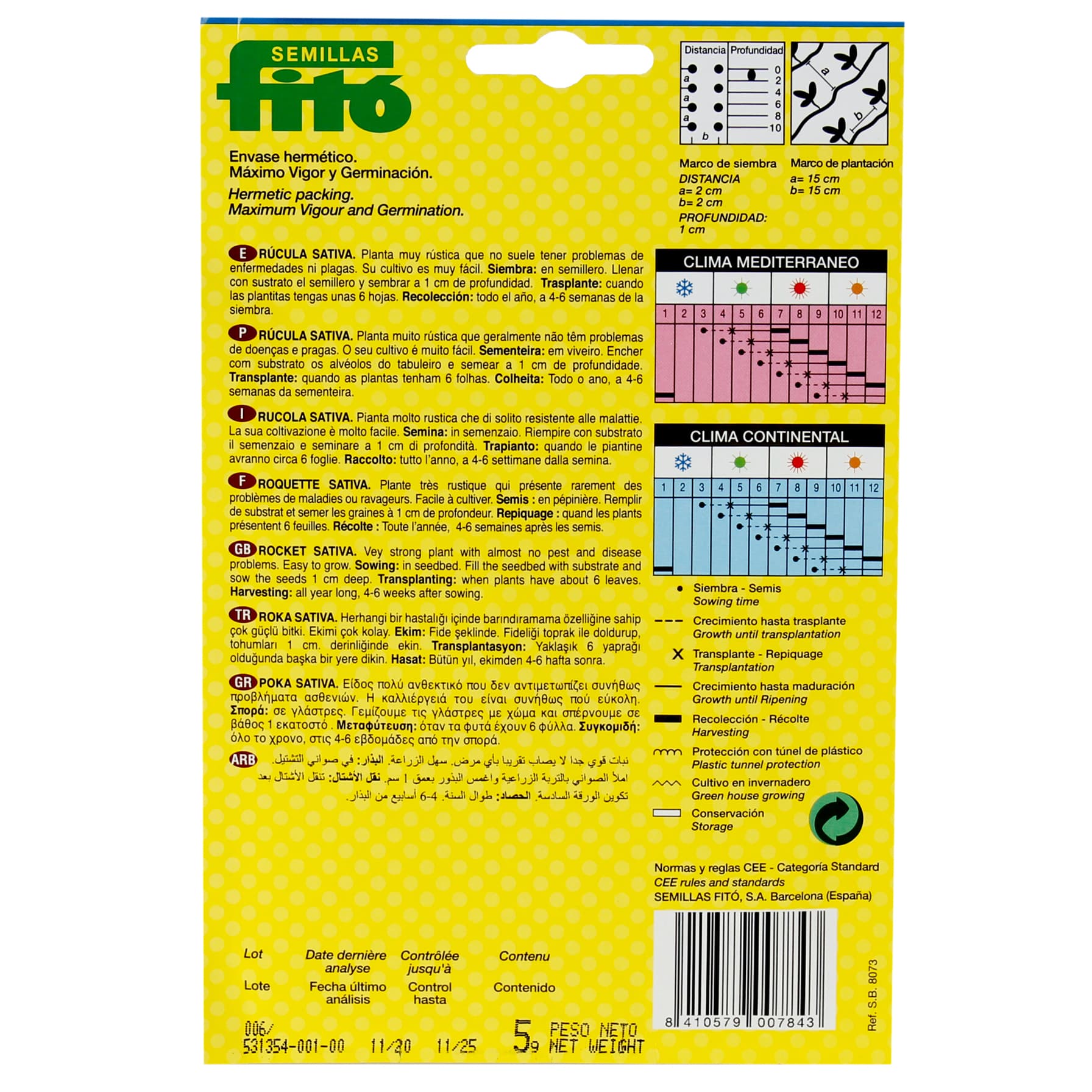 Fito Rucula Seeds (5 g)