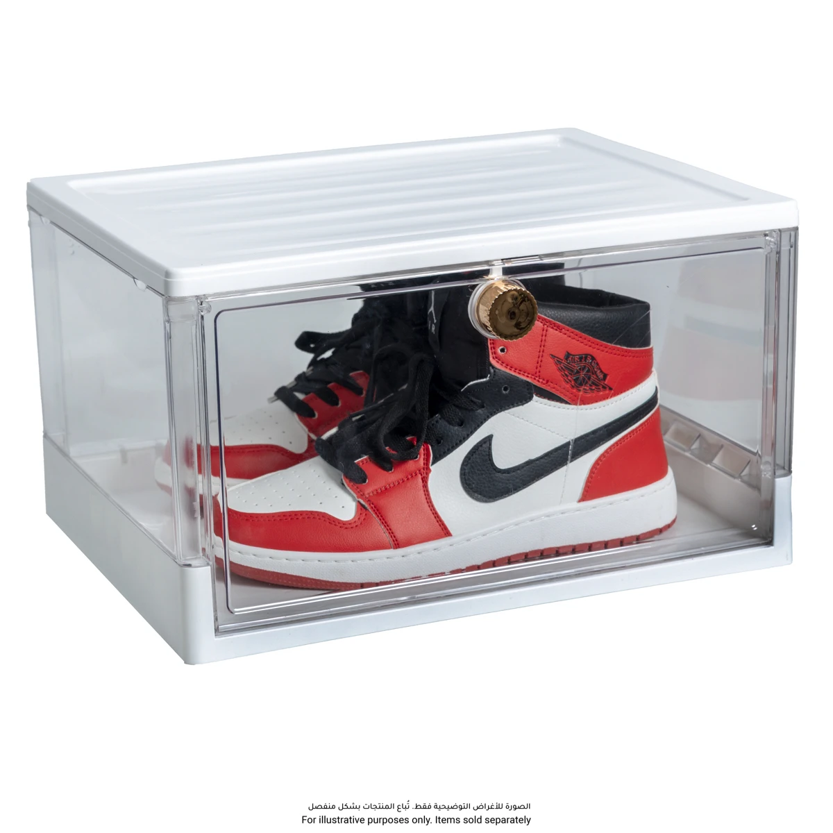 Foldable 4-Side Transparent Shoe Storage Box, T8005