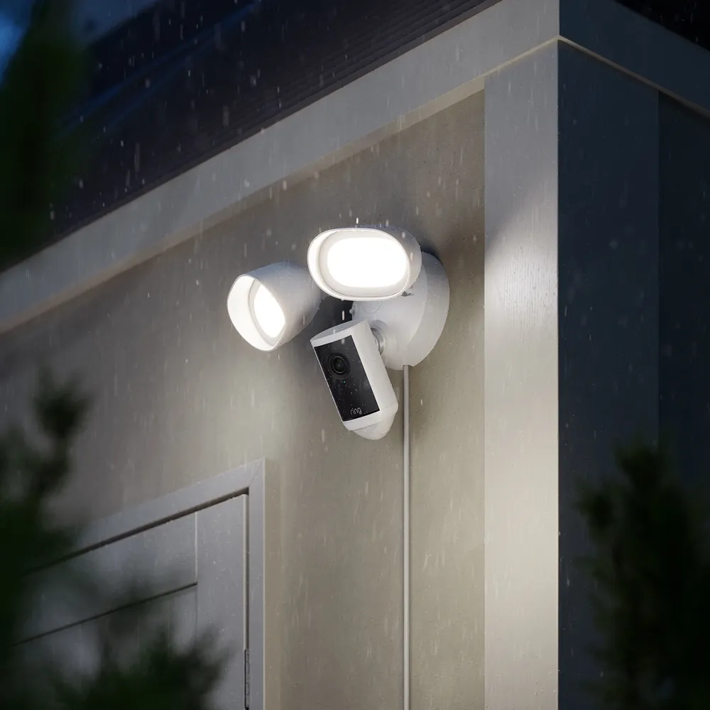 Ring Wired Floodlight Cam Pro 4K Security Camera, B0DYWXRJ5X (New Gen)