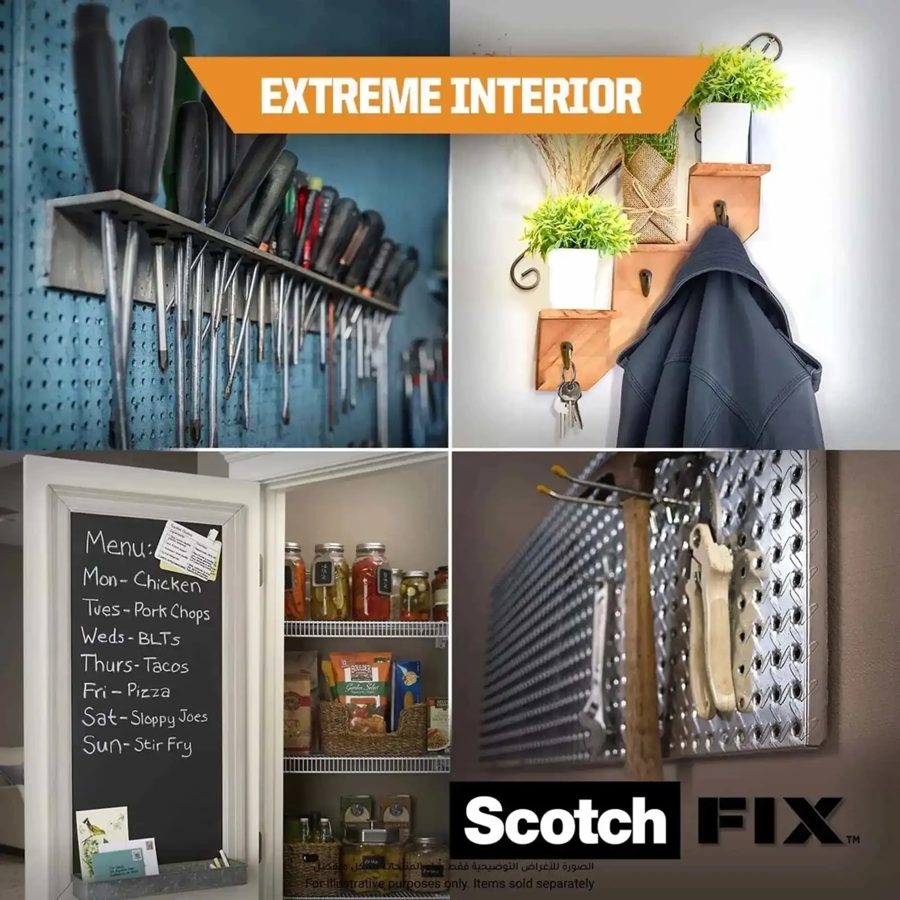 Scotch Fix Double-Face Extreme Interior Mounting Tape (19 mm x 1.8 m, Pack Of 2)