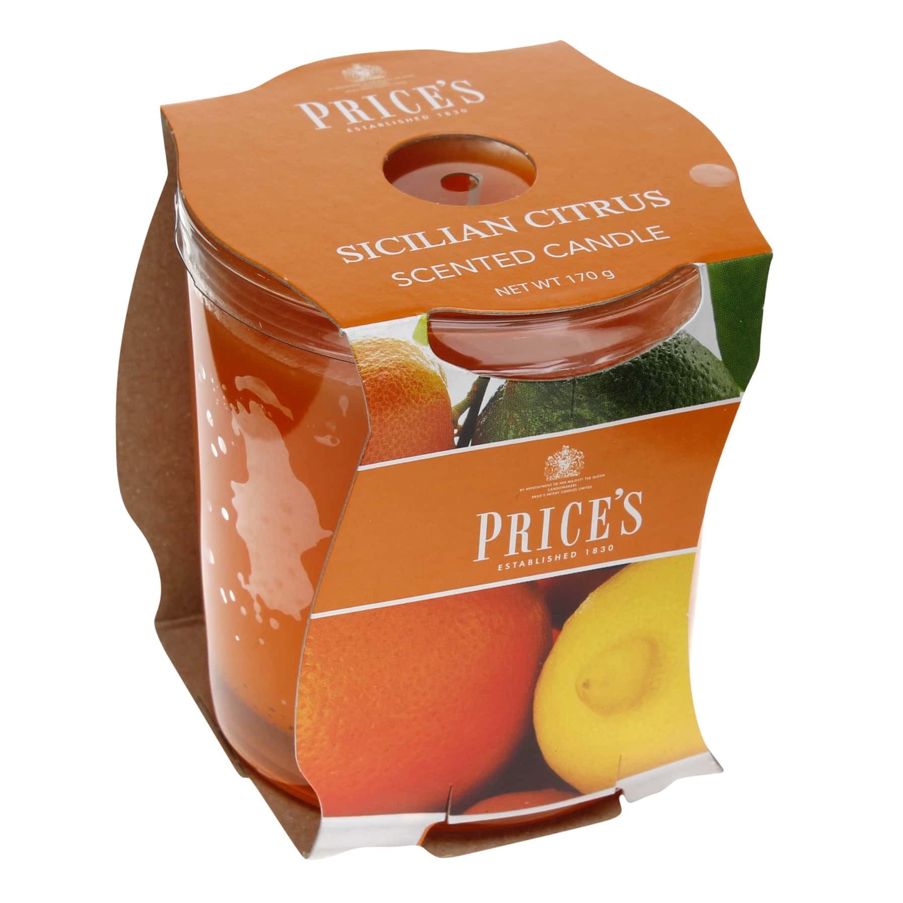 Price's Scented Glass Jar Candle (200 g, Sicilian Citrus)
