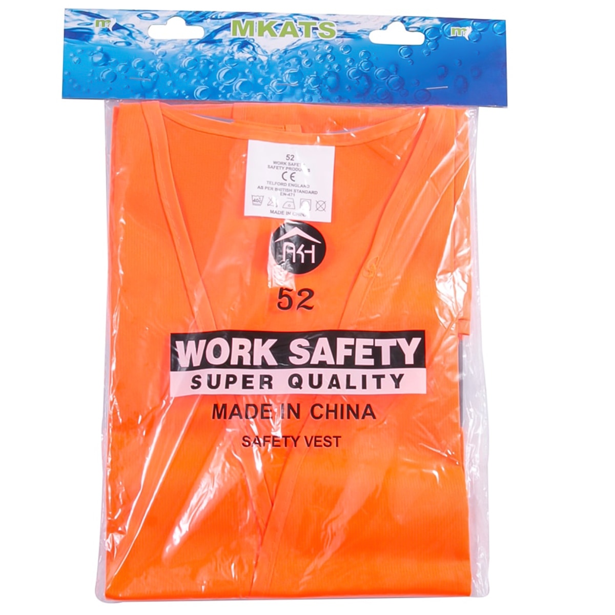 Mkats Reflective Safety Vest (Orange)