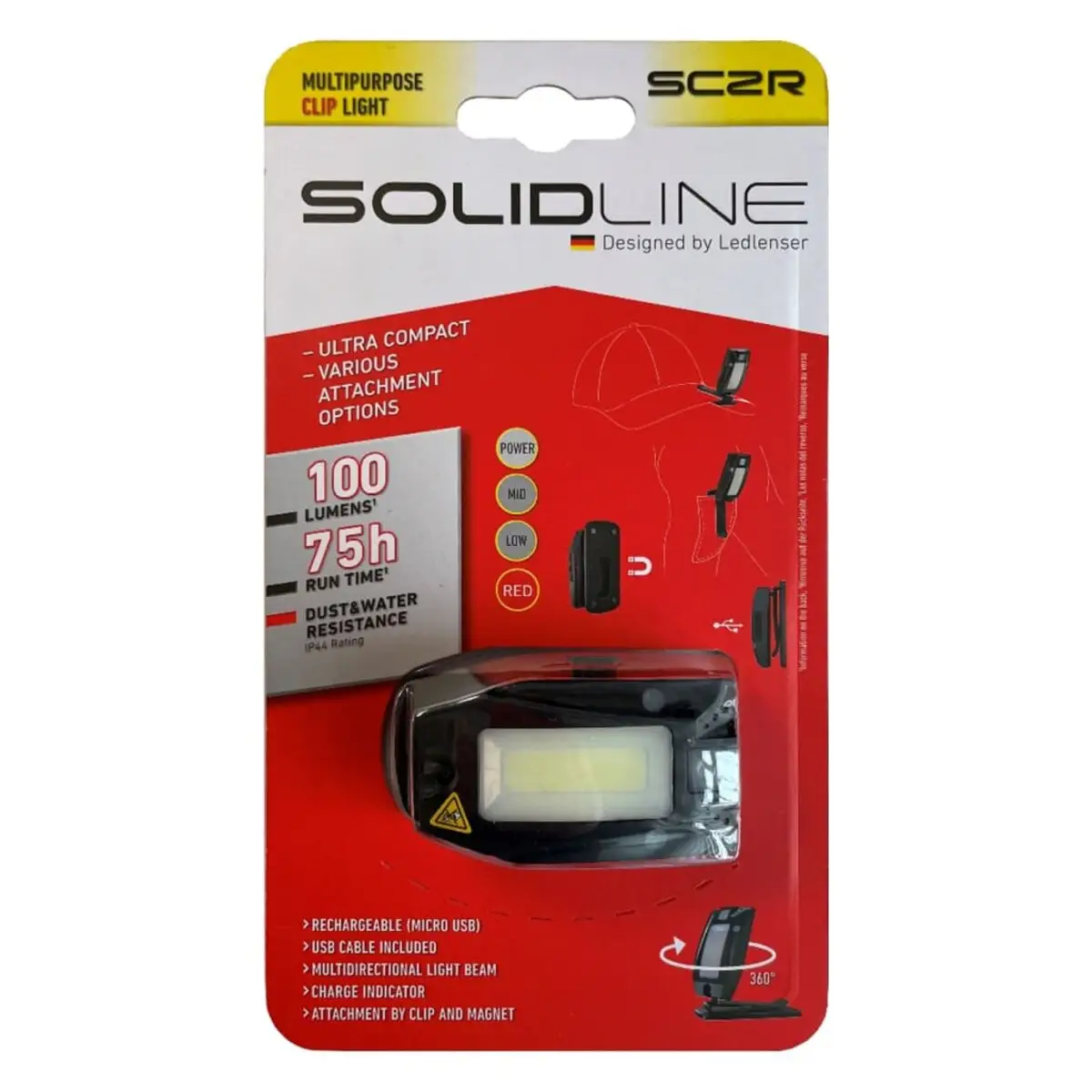 Ledlenser Solidline SC2R Clip Light