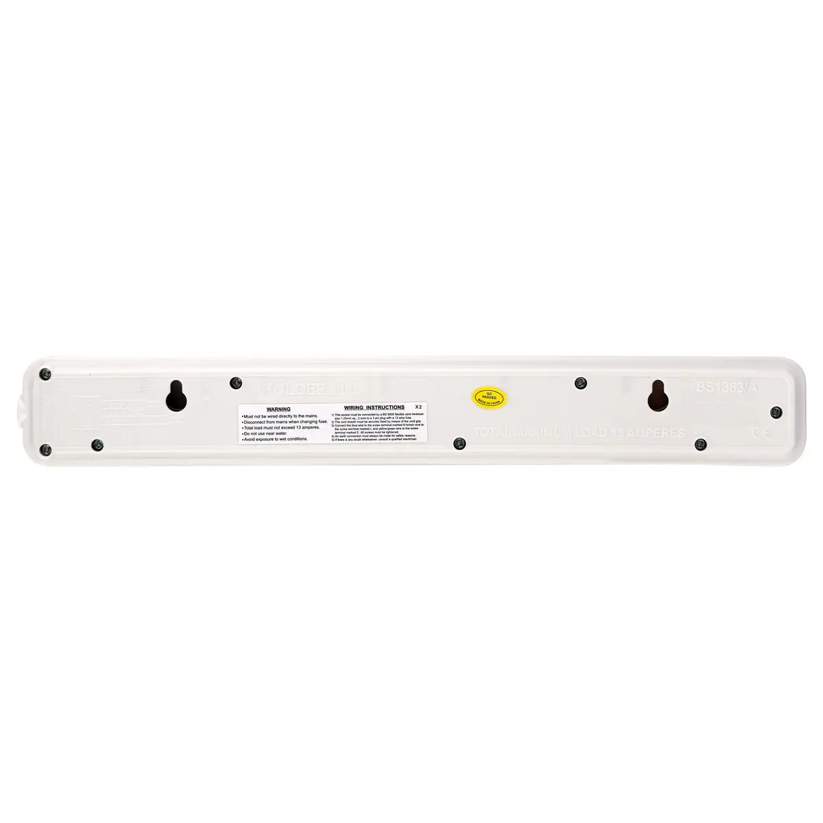 Terminator 6-Way UK Power Extension Socket Without Cable, TPB 1110