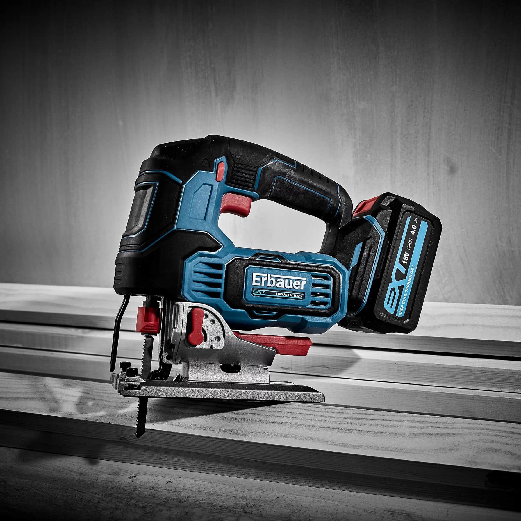 Erbauer EXT Brushless Cordless Jigsaw Set, EJS18-Li (18 V)