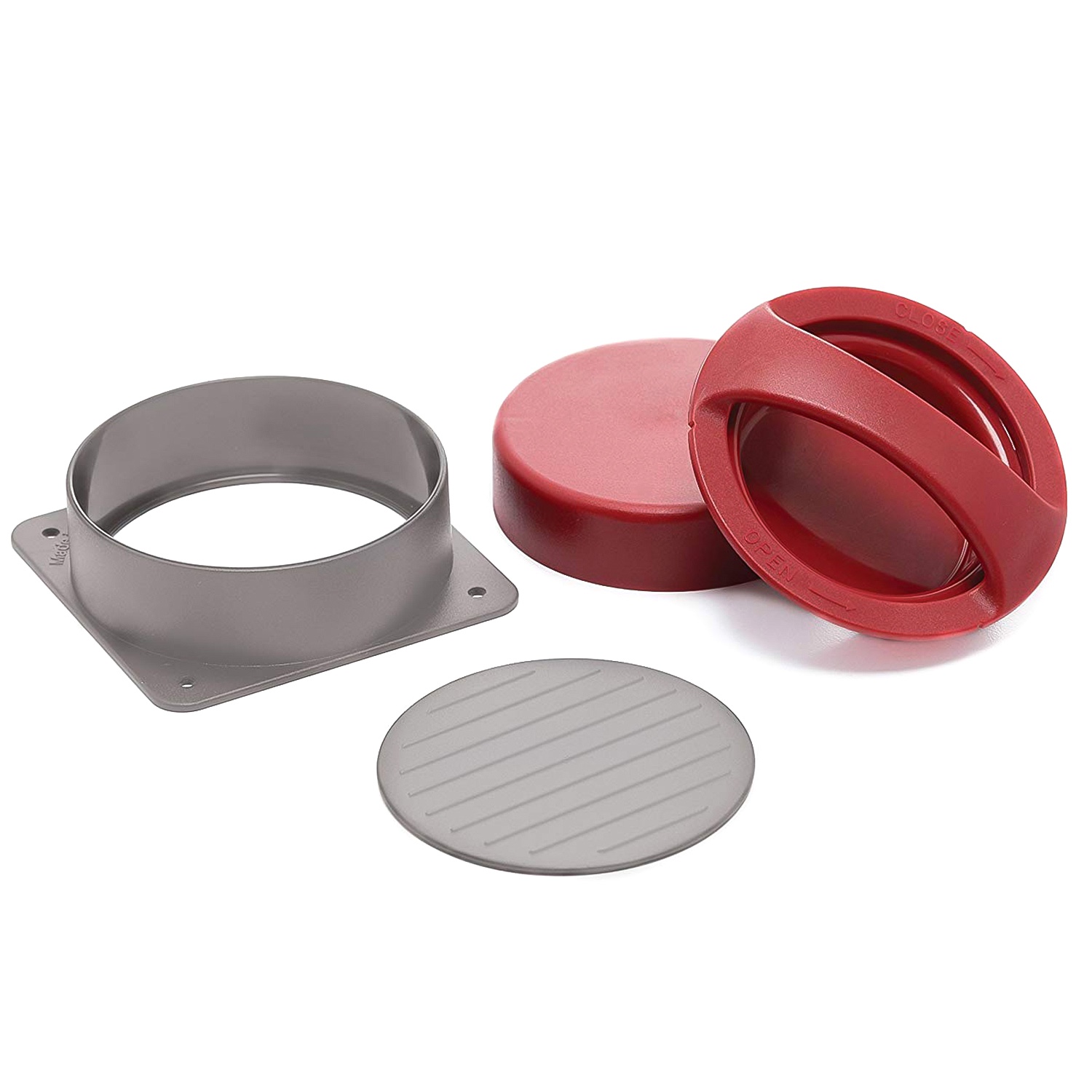 Grillpro Stuffed Burger Press (Red & Gray)