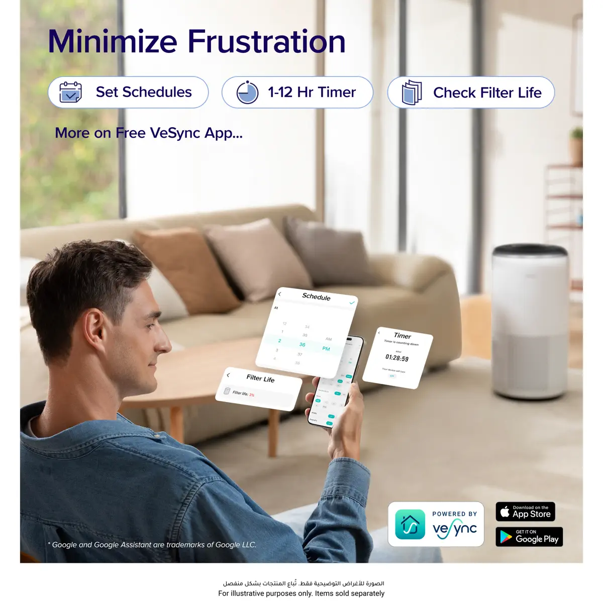 Levoit Core 400S Smart WiFi Air Purifier (83 sq.m.)