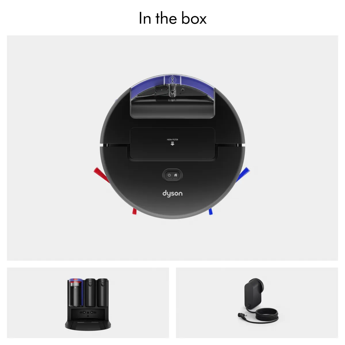 Dyson Spot+Scrub AI Wet & Dry Robot Vacuum Cleaner, 586181-01 (Black, 18000 Pa)