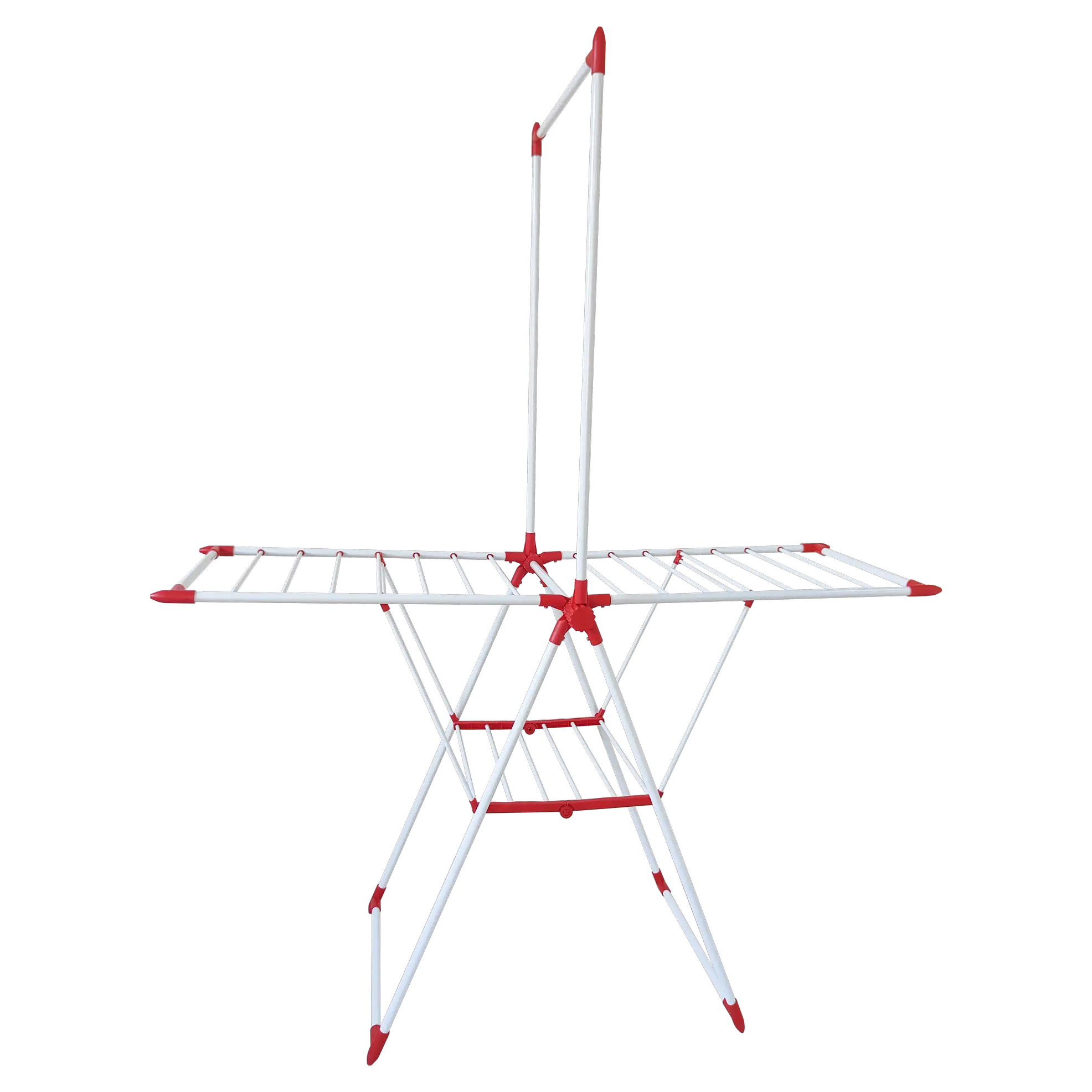 Foldable Carbon Steel Drying Rack W/Top Hanger (157 x 63 x 197 cm)