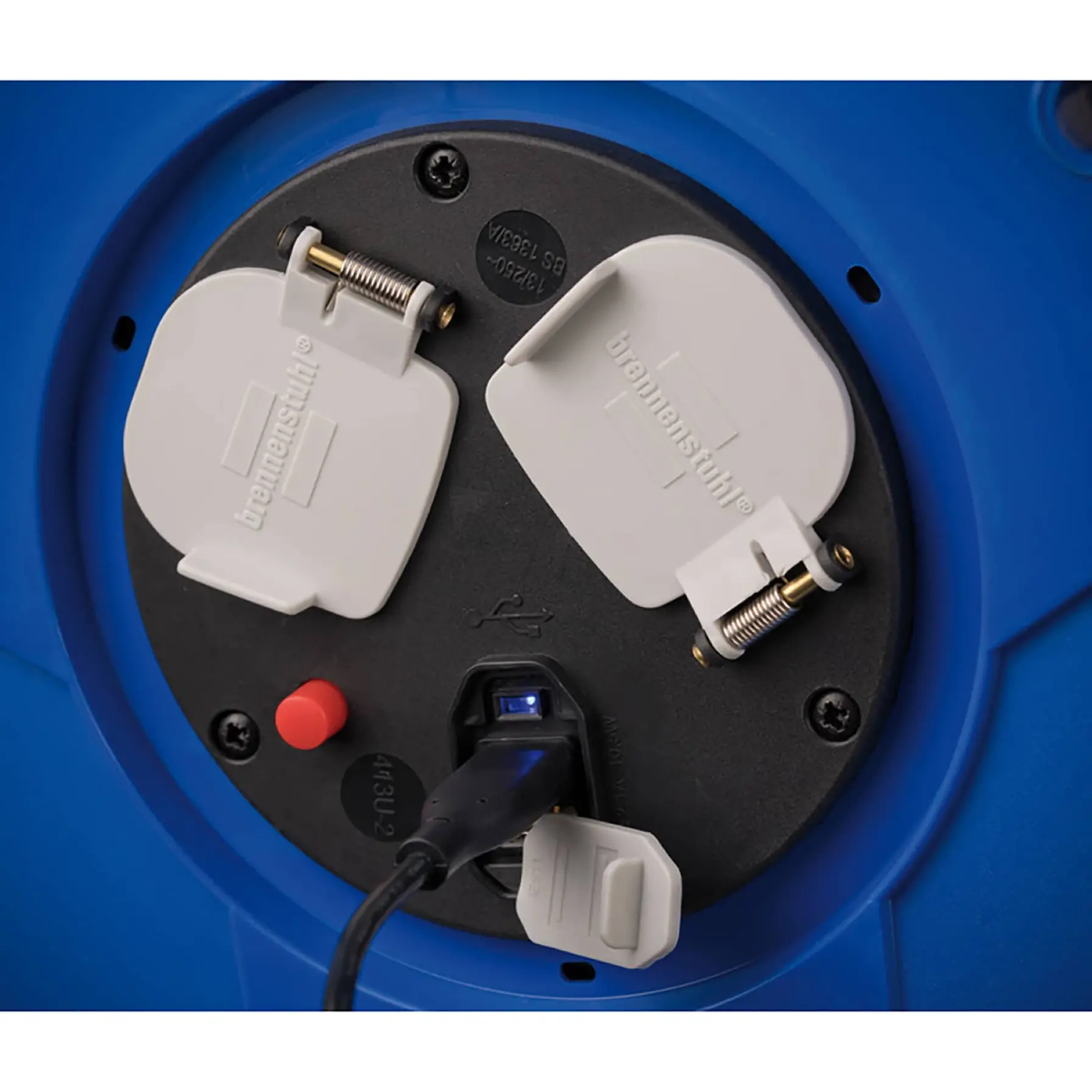 Brennenstuhl Garant 2-Way Compact Cable Reel W/USB Sockets (50 m)