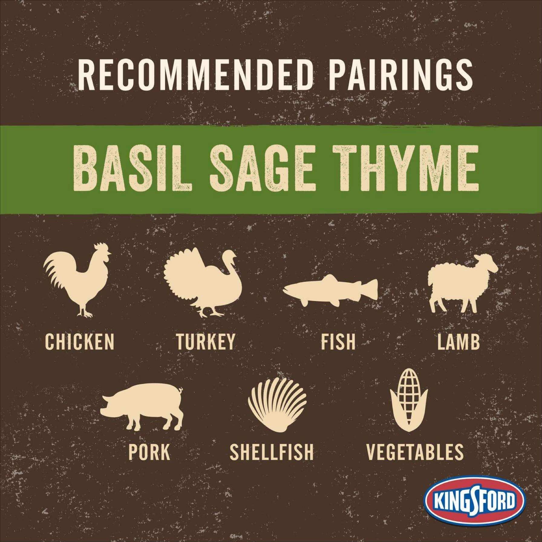 Kingsford Signature Flavors Basil Sage Charcoal Briquettes Pack