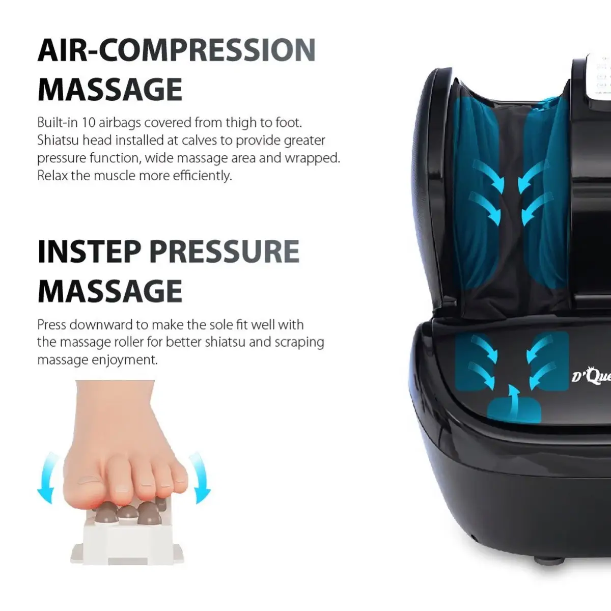 Zero D-Queen Spa Foot Massager (46 x 48 x 51 cm)