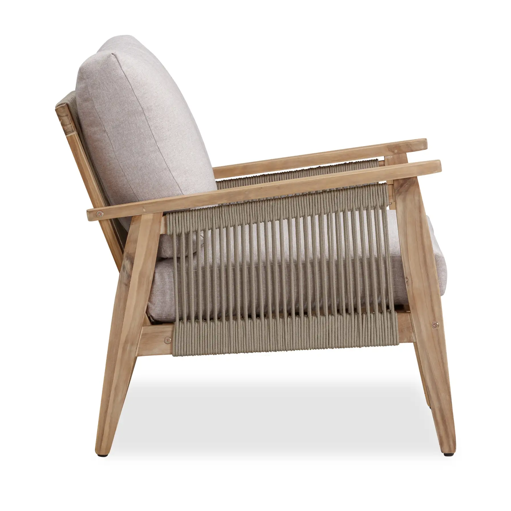 Baltimore Acacia Wood 1-Seater Outdoor Sofa W/Cushion (72 x 83 x 73 cm)