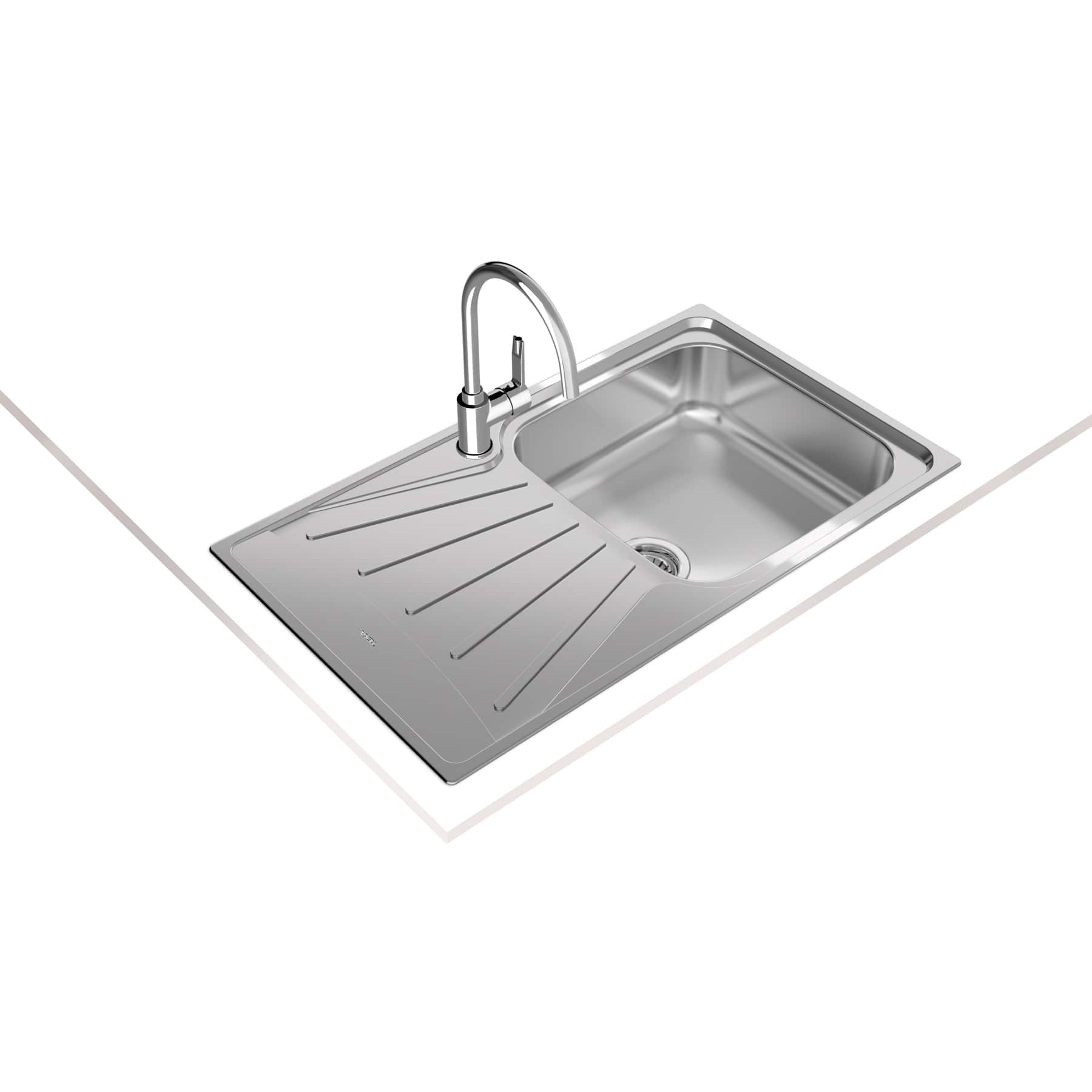 Teka Starbright Stainless Steel Inset Reversible Sink (50 x 86 cm)