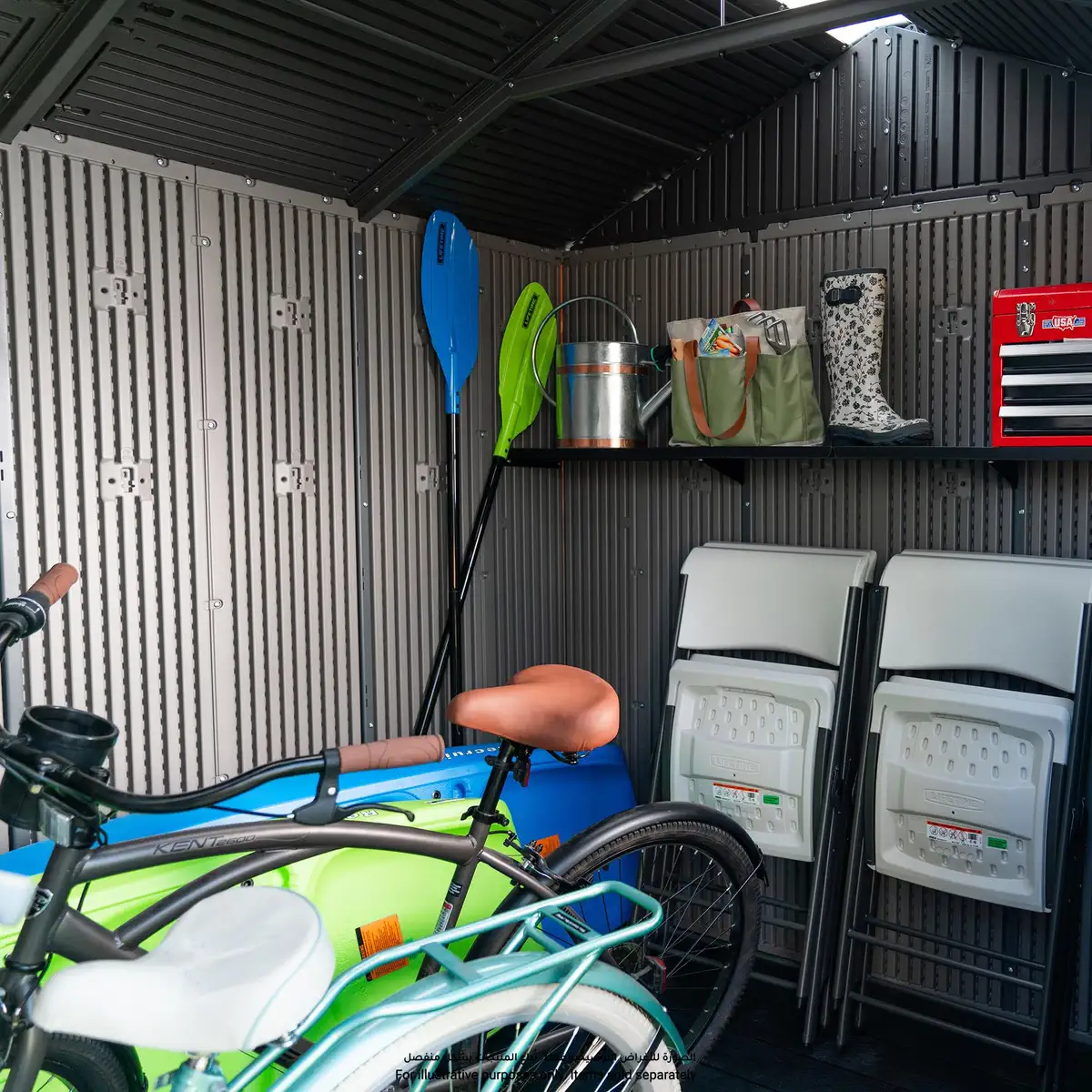 Lifetime Side Entry Outdoor Storage Shed (349.8 x 205.7 x 225.3)