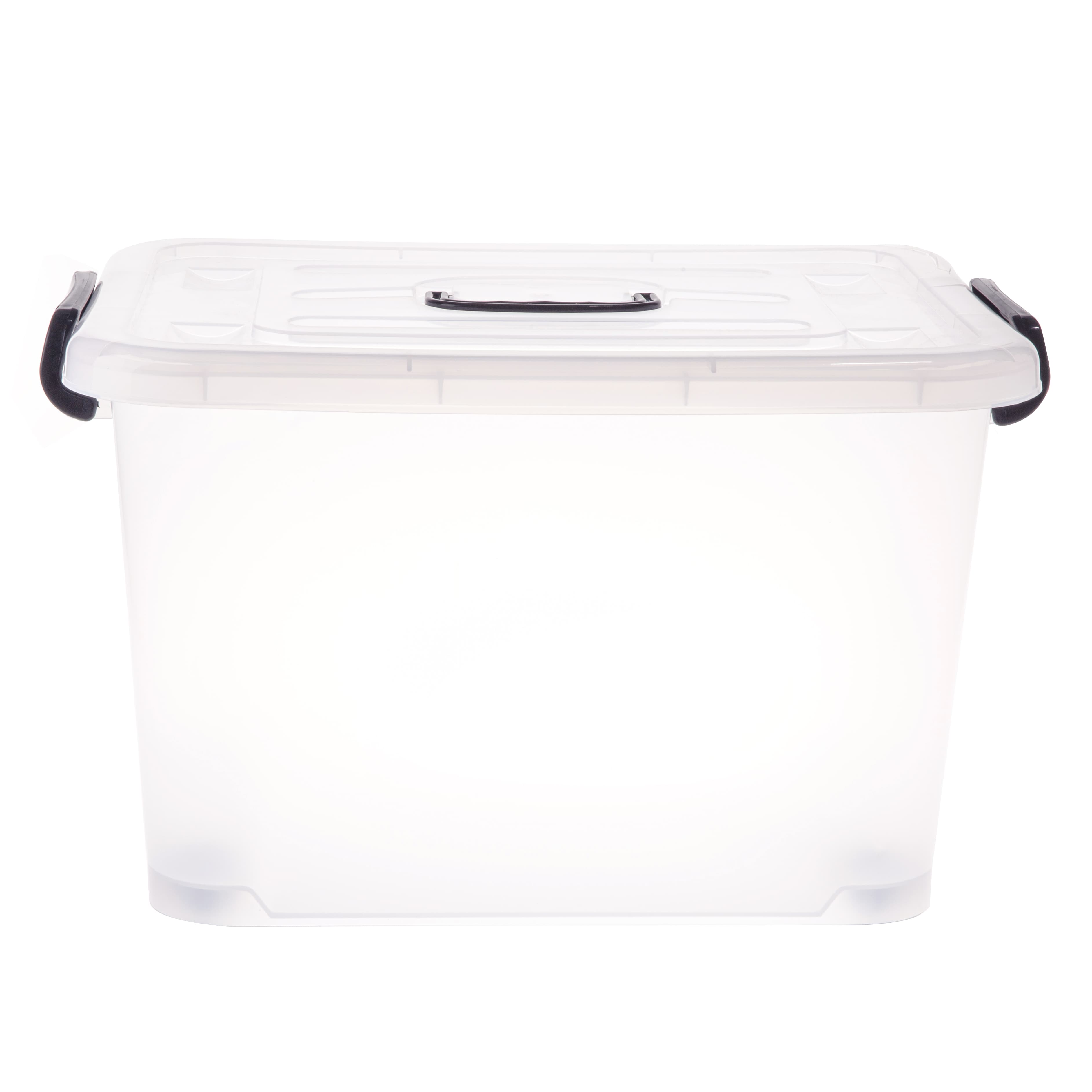 Homeplus Plastic Storage W/Wheels & Handle (50 L) 