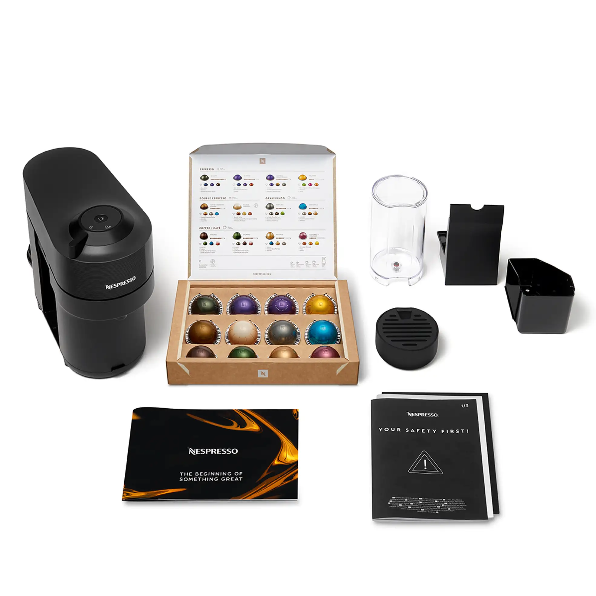 Nespresso Vertuo Pop Coffee Machine, GDV2-GB-BK-NE (560 ml, 1500 W)