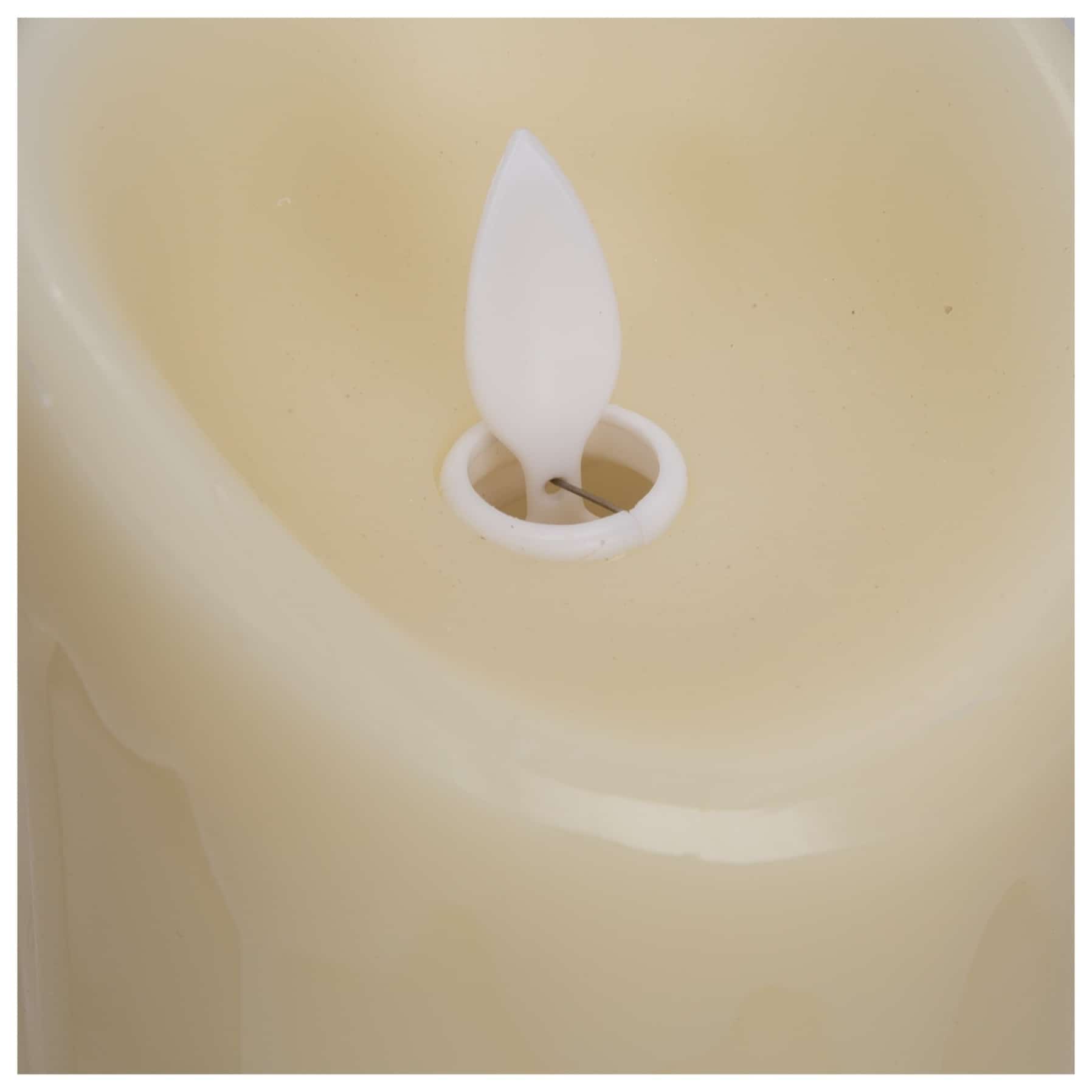 Xmas RealWax Candle W/DancingFlame (8 x 23 cm)