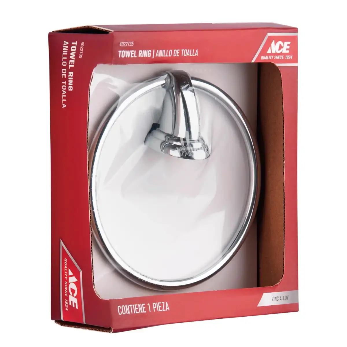 Ace Basic Towel Ring Chrome