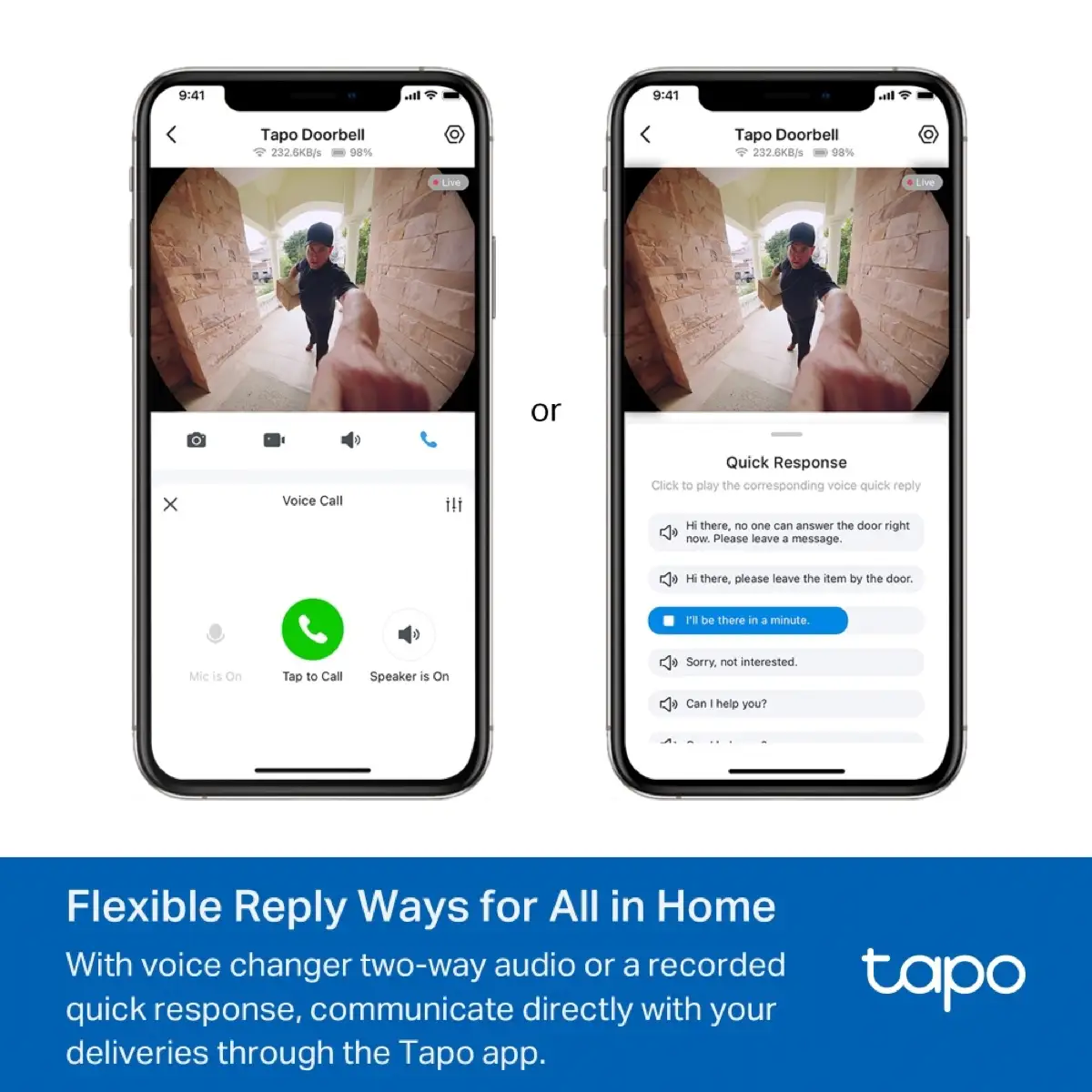 Tapo Video Doorbell Camera, D235