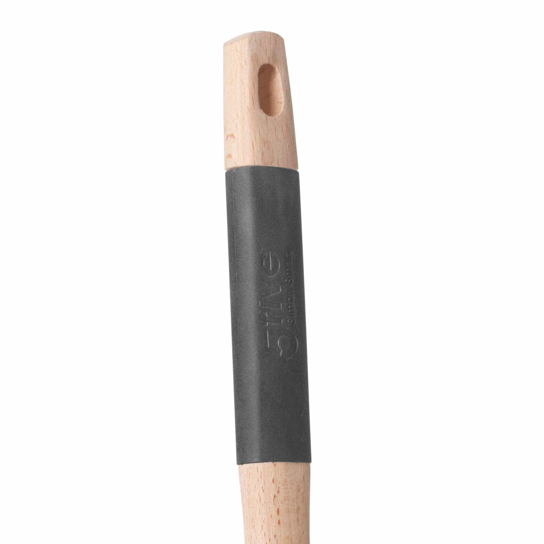 5Five Wood & Silicone Kitchen Spoon (6.5 x 1.5 x 32 cm)