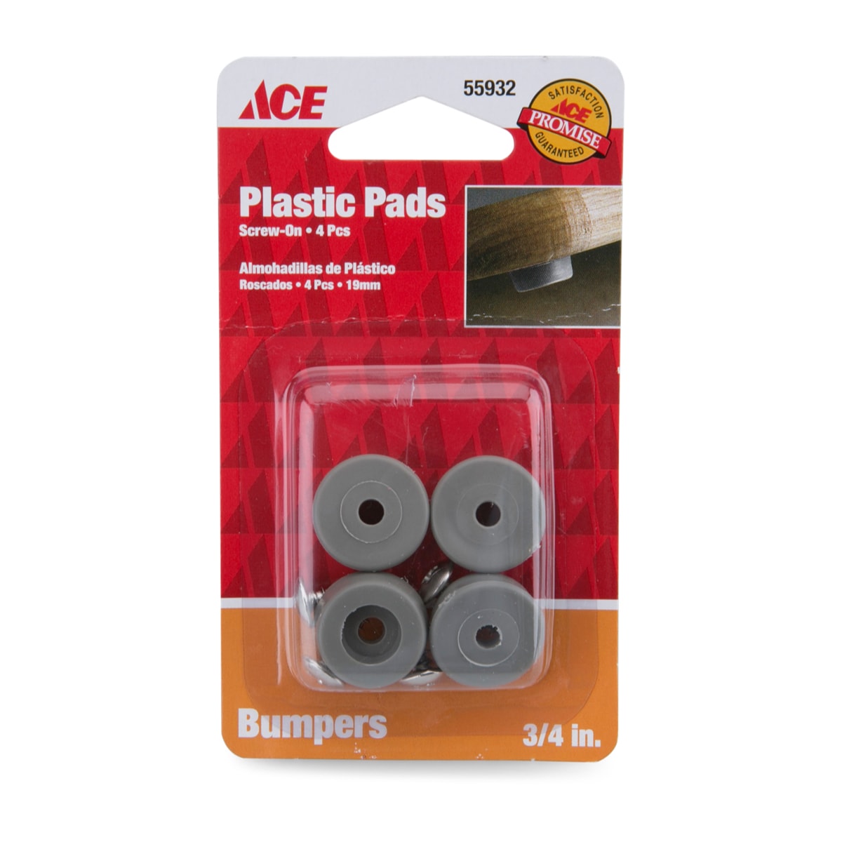 ACE Bumper Pad (19 mm, Pack of 4) 