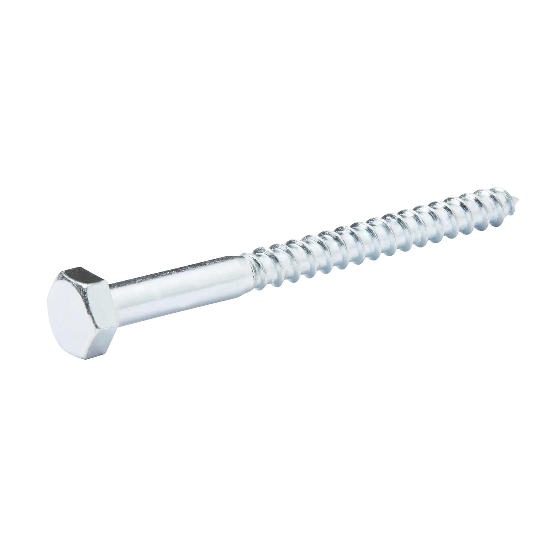 Diall Zinc-Plated Carbon Steel Hex Coach Screw Pack (10 x 120 mm, 10 Pc.)