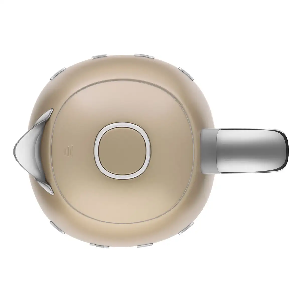 SMEG Retro 50's Style Electric Kettle, KLF03CHMUK (1.7 L, 3000 W, Pale Gold)