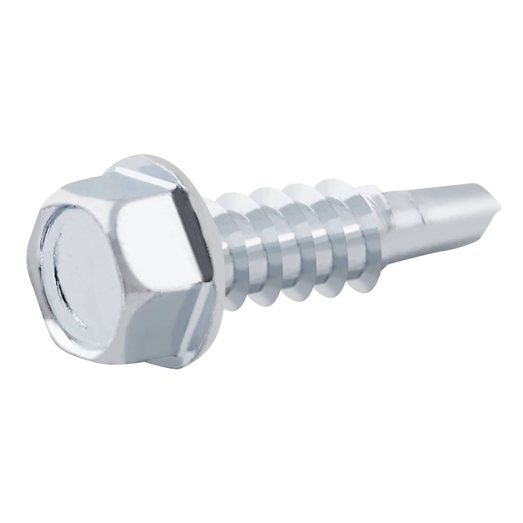 Diall Zinc-Plated Carbon Steel Drilling Hex Screw Pack (4.8 x 19 mm, 100 Pc.)