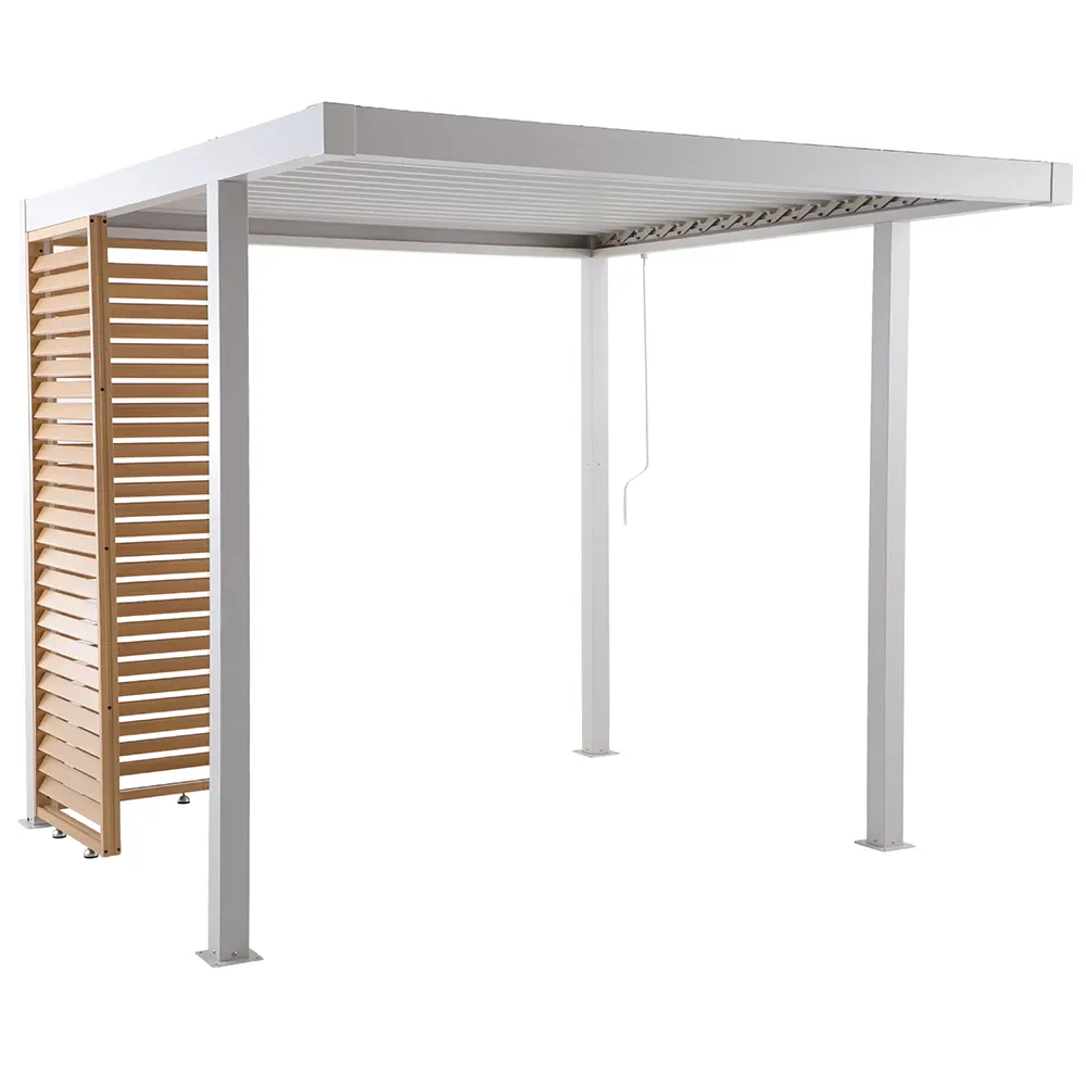 Origin Grill Gazebo W/Slat Side Wall (258 x 258 x 235 cm)