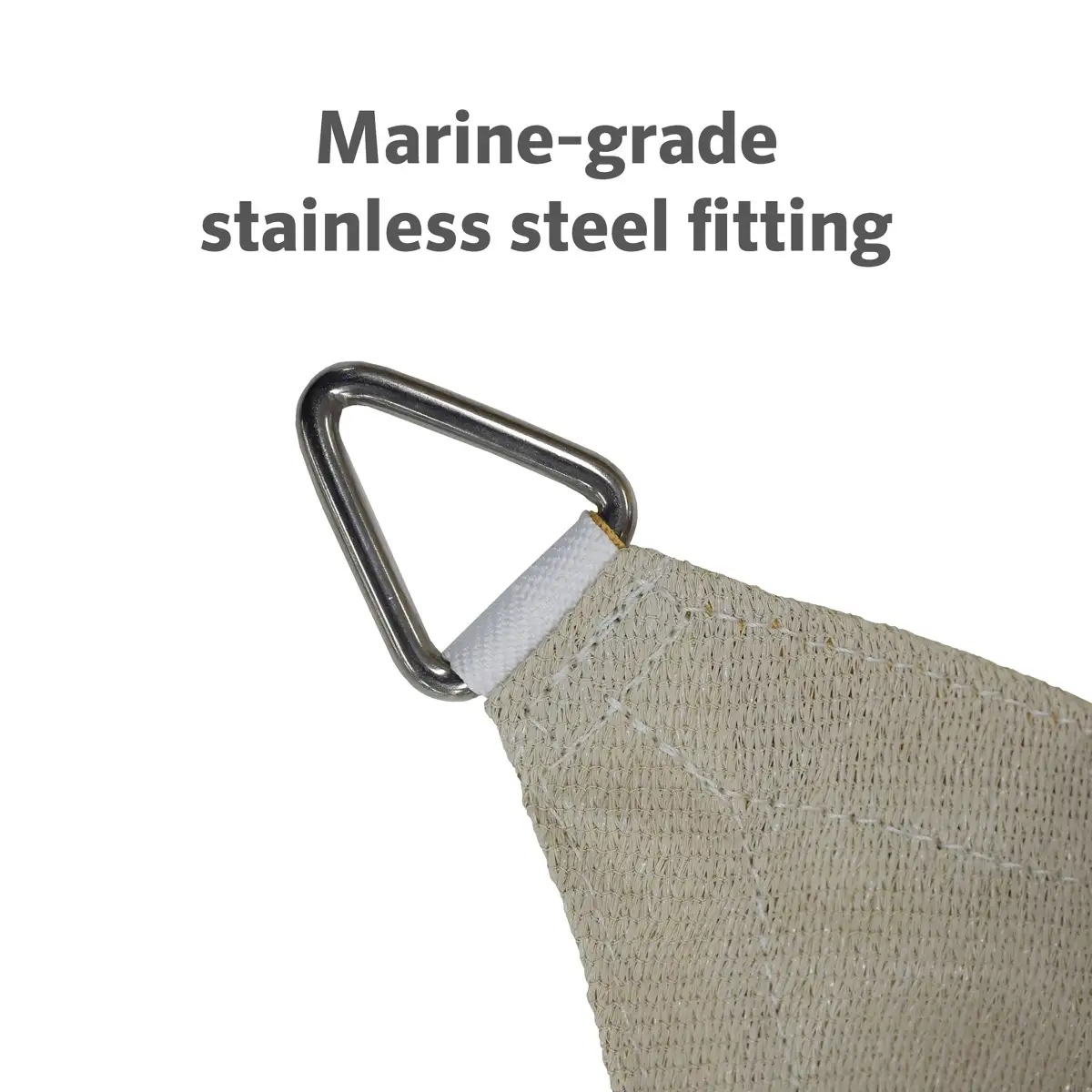 Coolaroo HDPE Commercial Grade Square Shade Sail (300 x 300 cm, Shell)