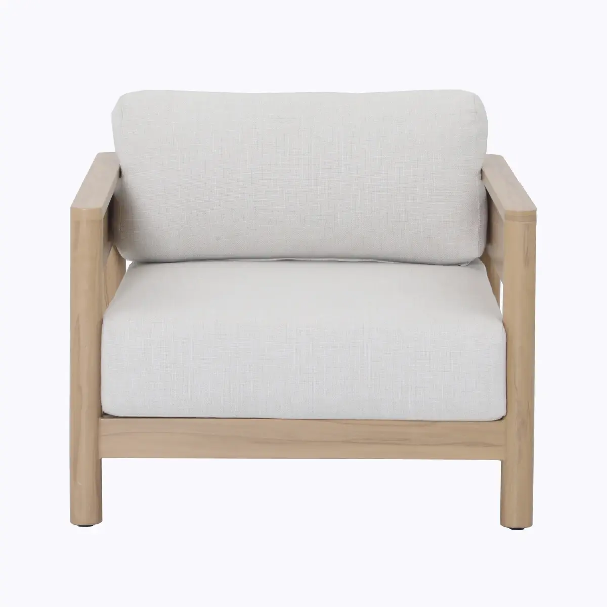 Colmar 5 Seater Aluminum Outdoor Sofa Set (Natural Wood Effect)