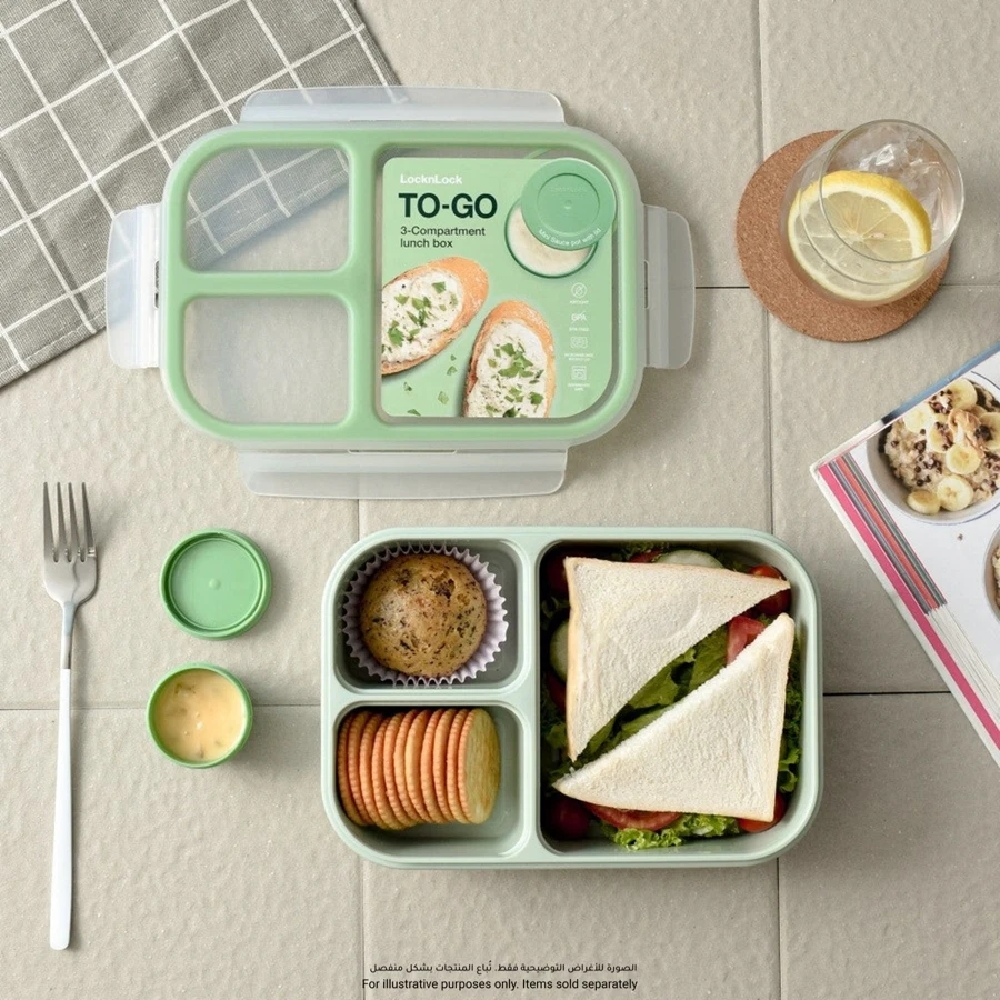 Lock & Lock To Go Lunch Box (Mint, 980 ml) 