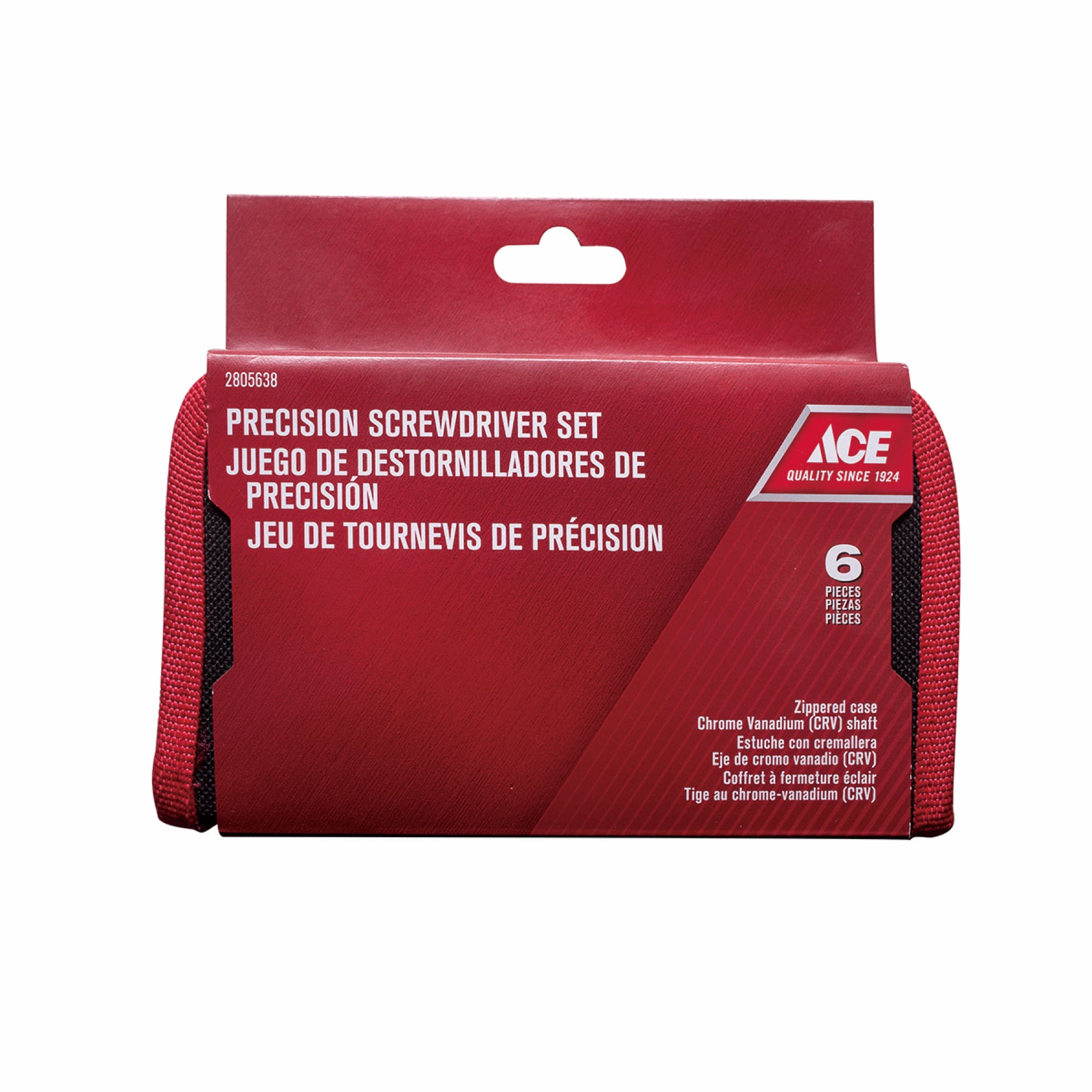 Ace Precision Screwdriver Set W/Case (6 Pc.) 